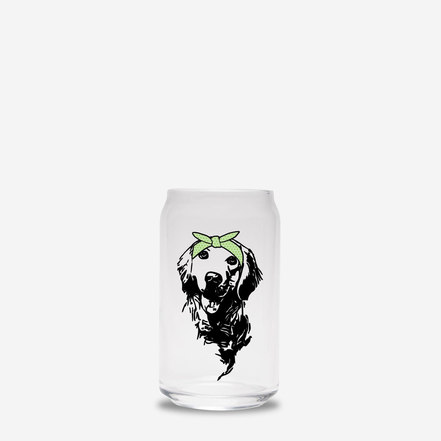 Golden Glass Can