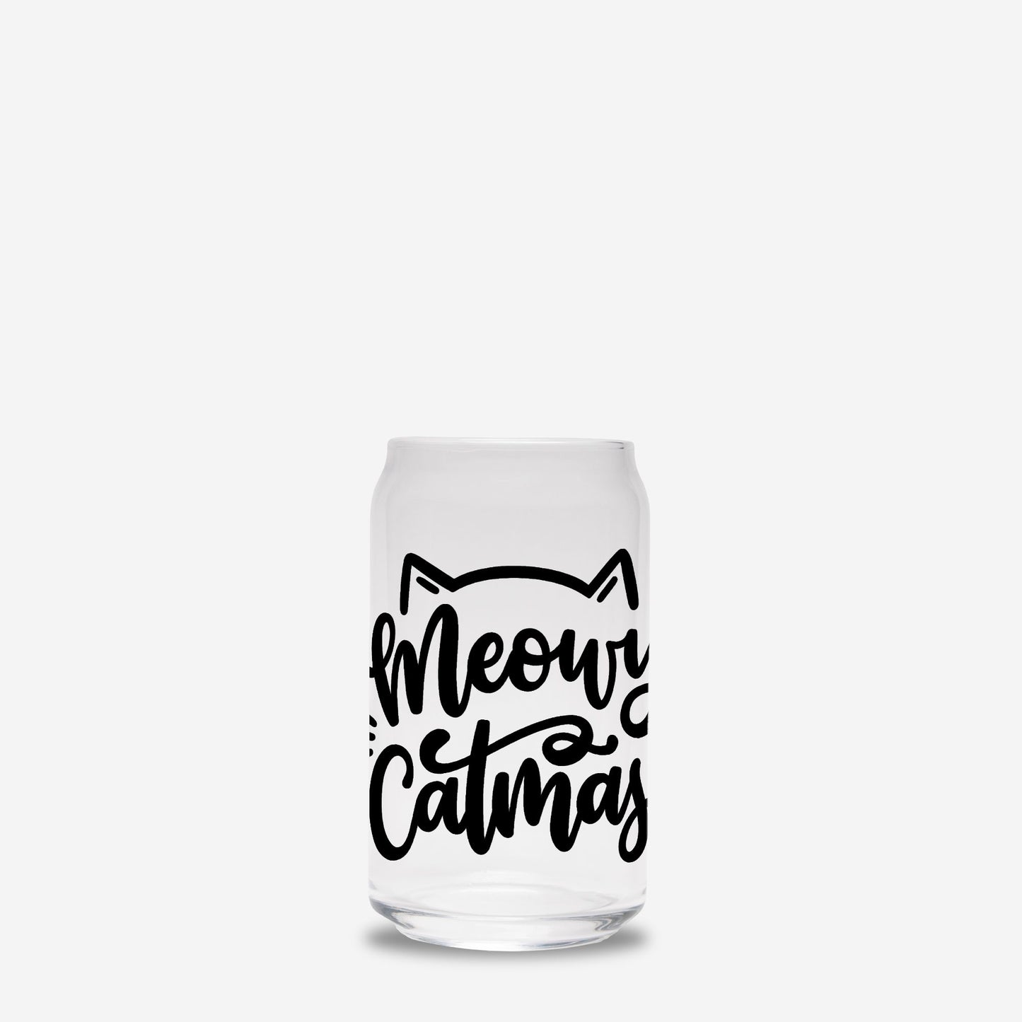 Meowy Catmas Glass Can