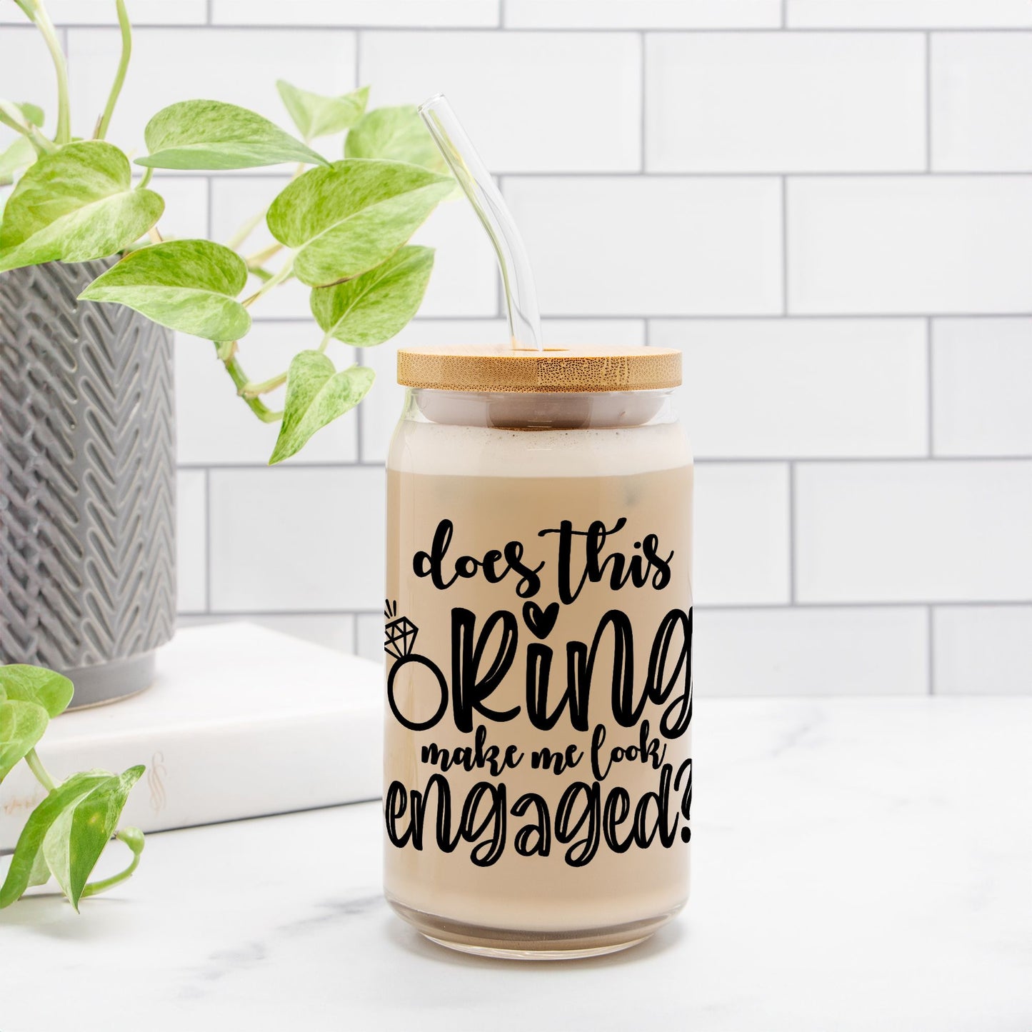 Engaged Glass Can