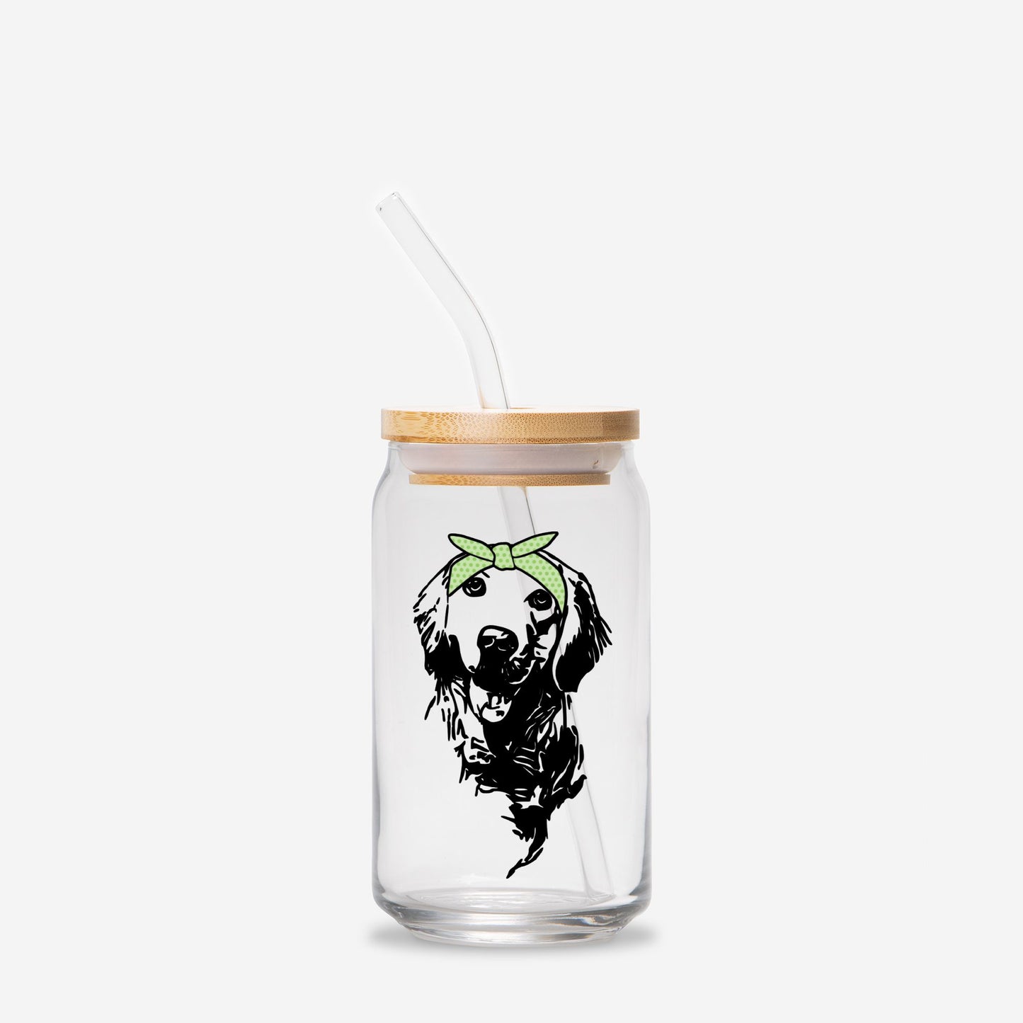 Golden Glass Can