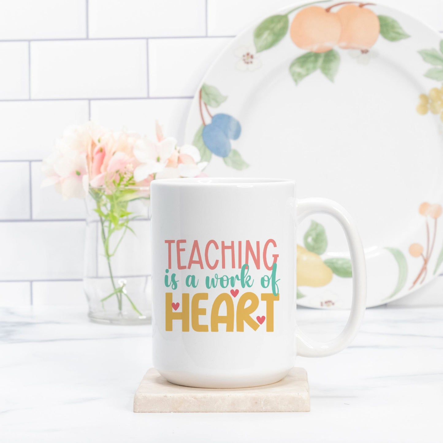 Teaching Work of Heart Mug Deluxe 15oz.