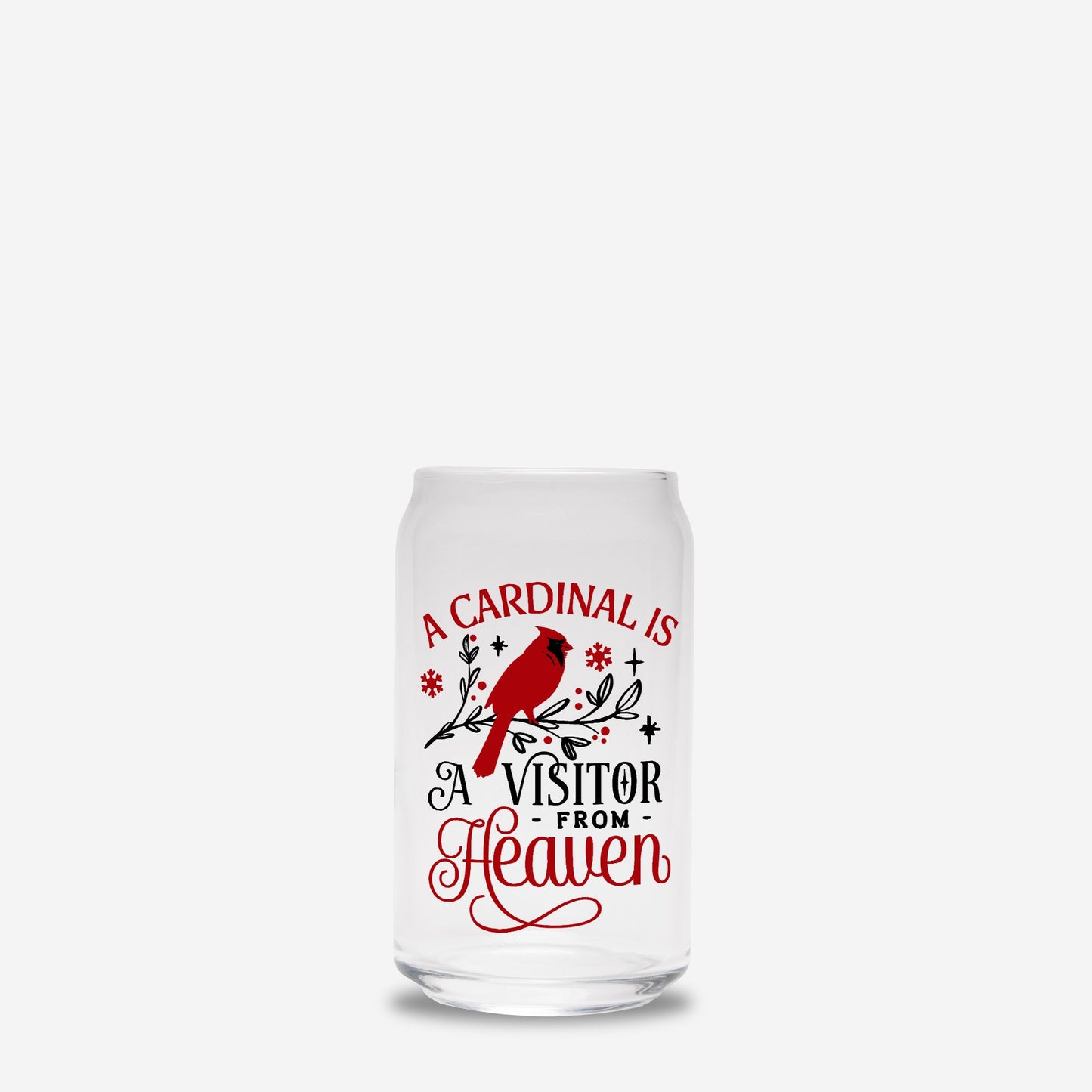 Cardinal Visitor Glass Can