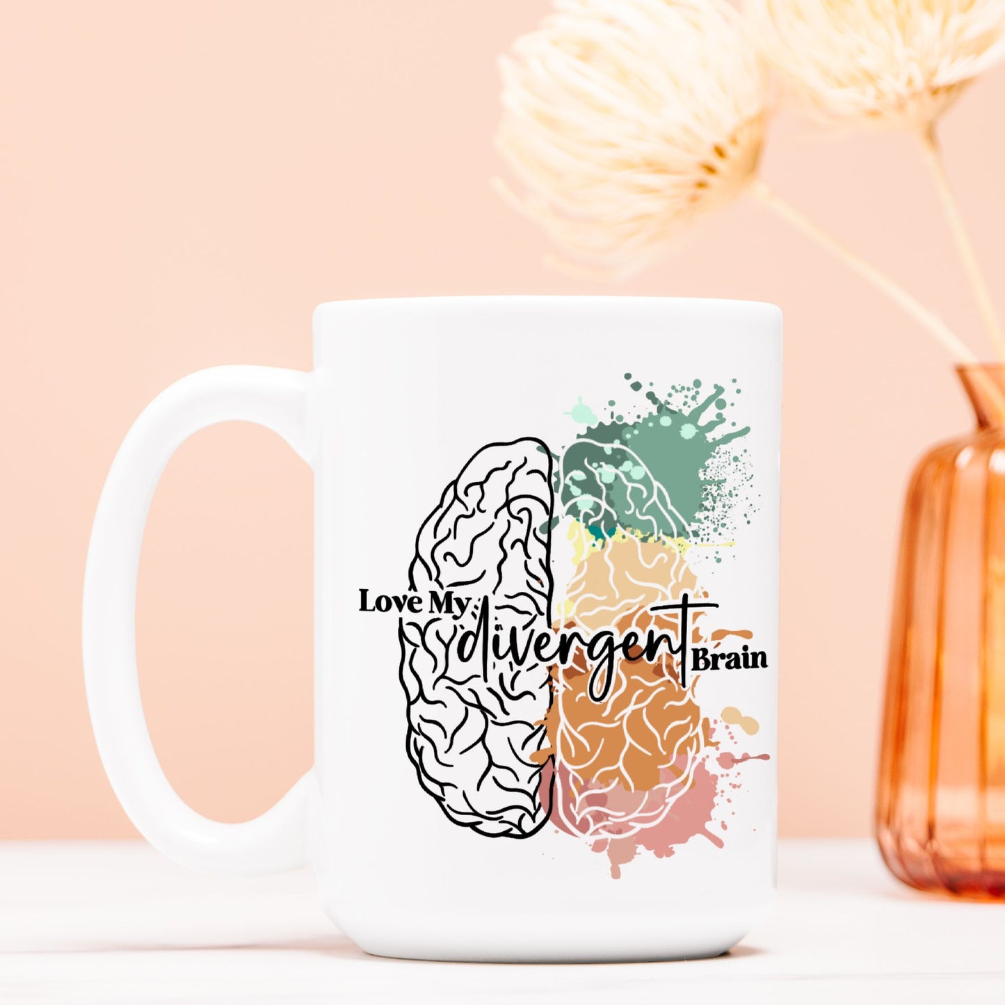 Neurodiverse Brain Mug Deluxe 15oz.