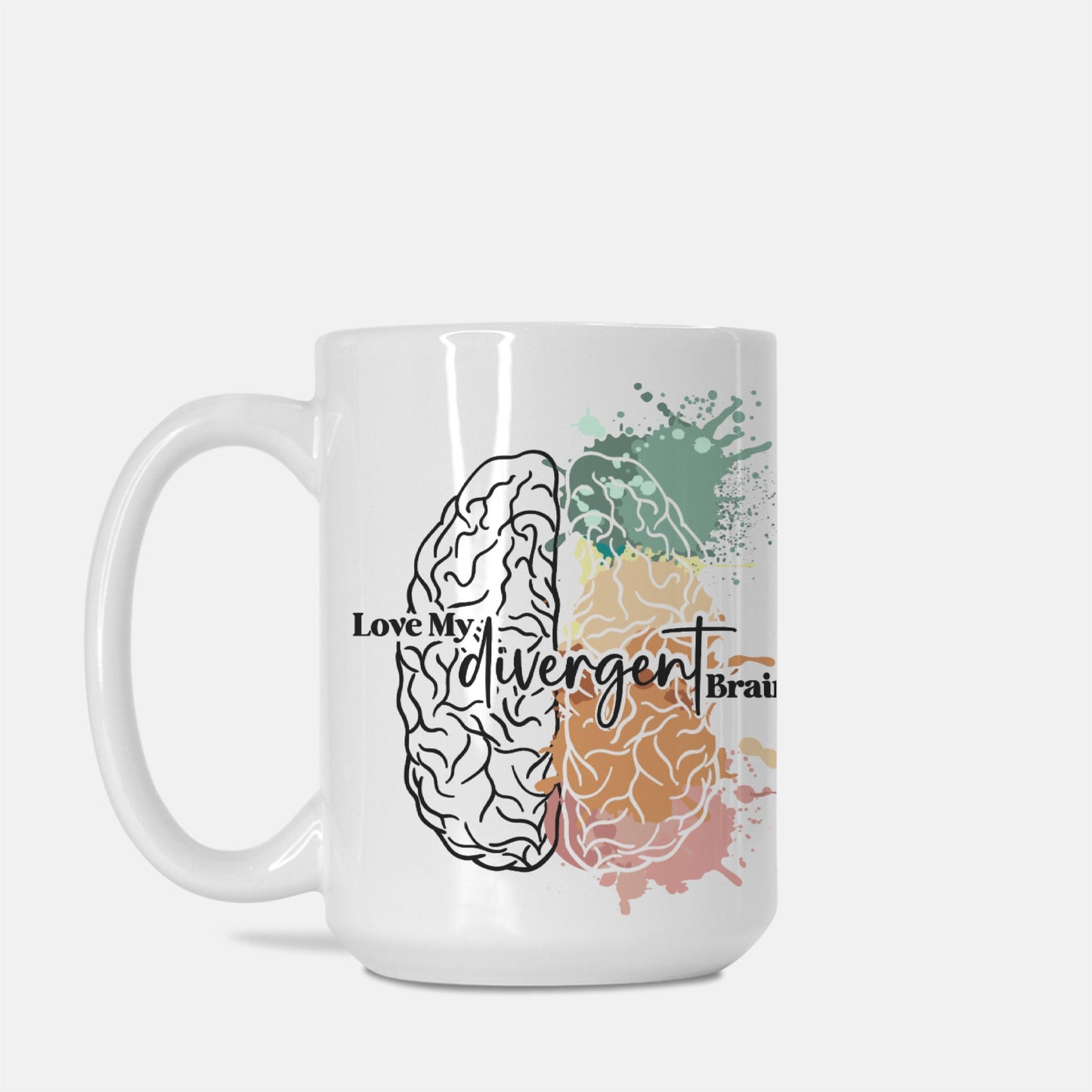 Neurodiverse Brain Mug Deluxe 15oz.