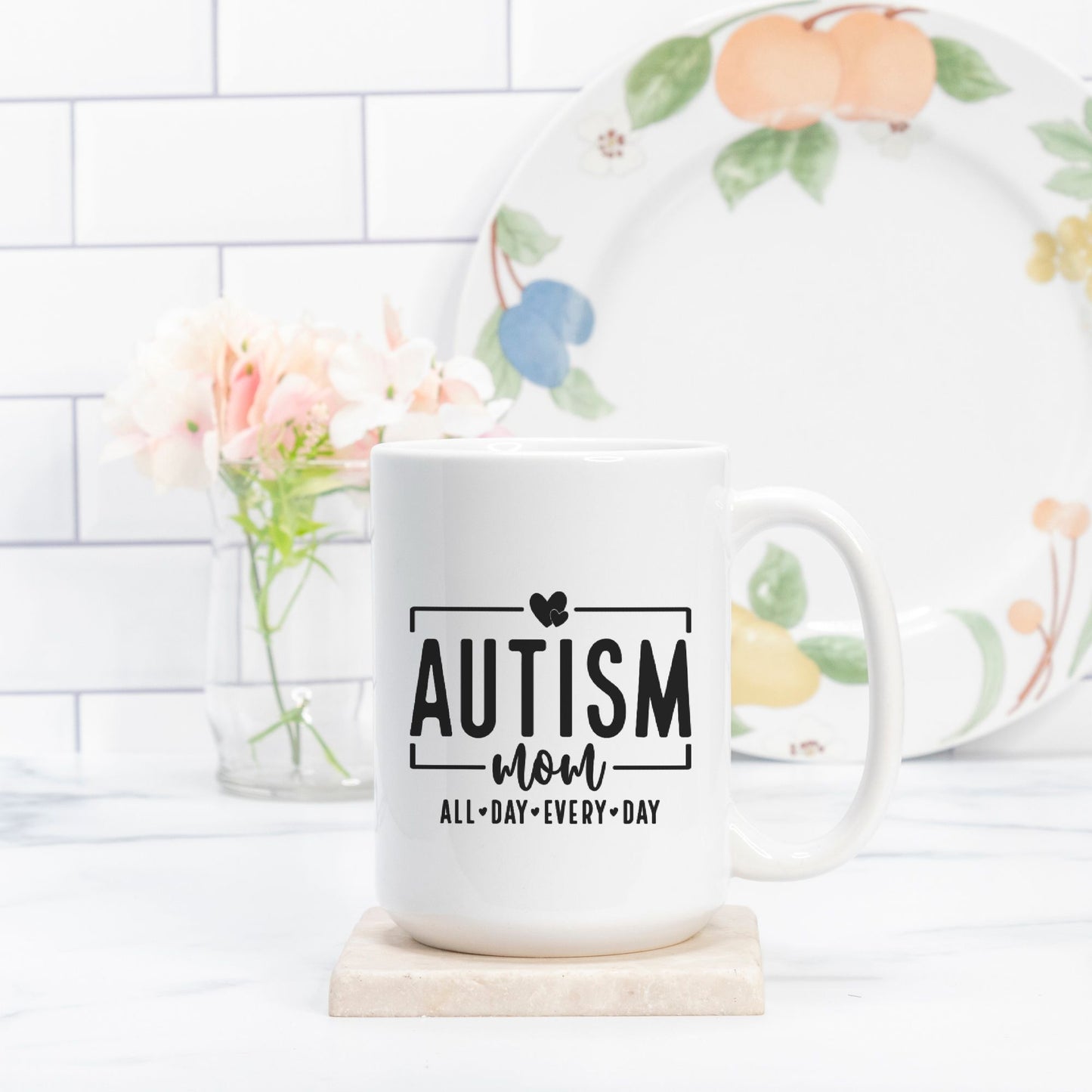 Autism Mom Mug Deluxe 15oz.