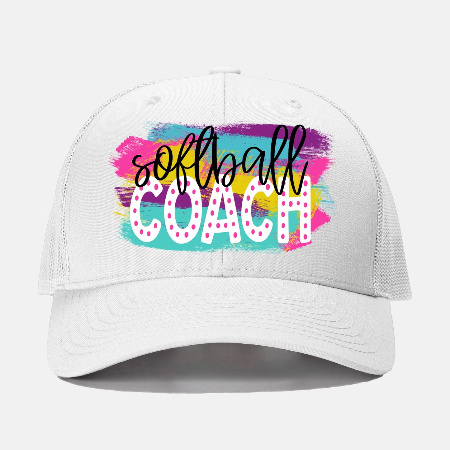Softball Coach Retro Trucker Hat