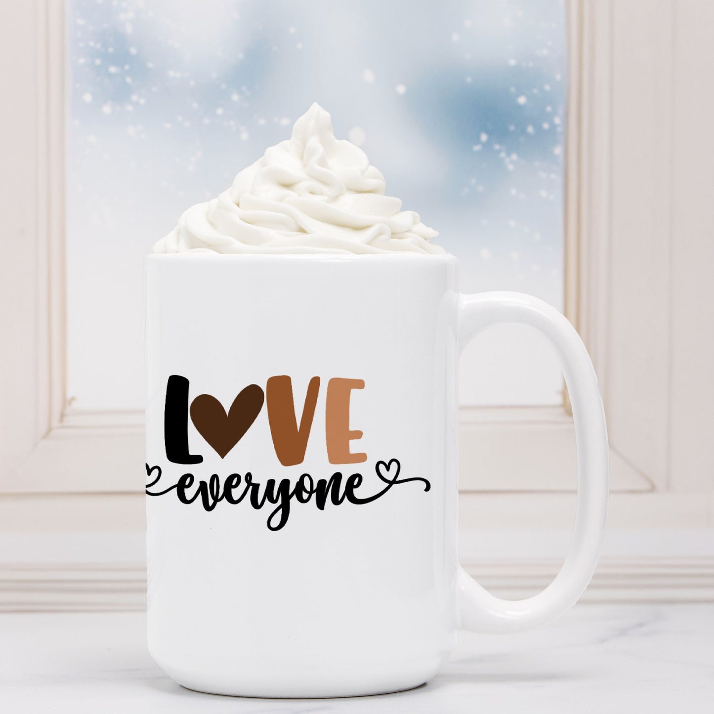 Love Everyone Mug Deluxe 15oz.