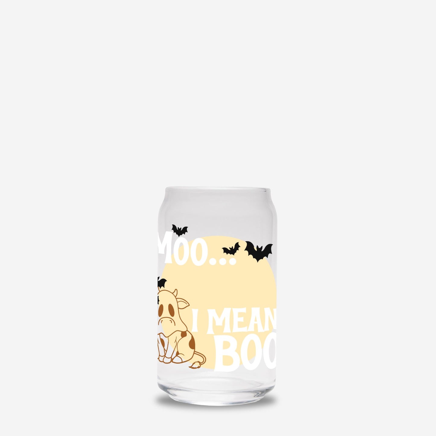 Moo...Book Glass Can
