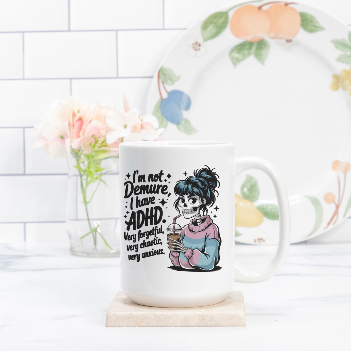 ADHD Demure Mug Deluxe 15oz.