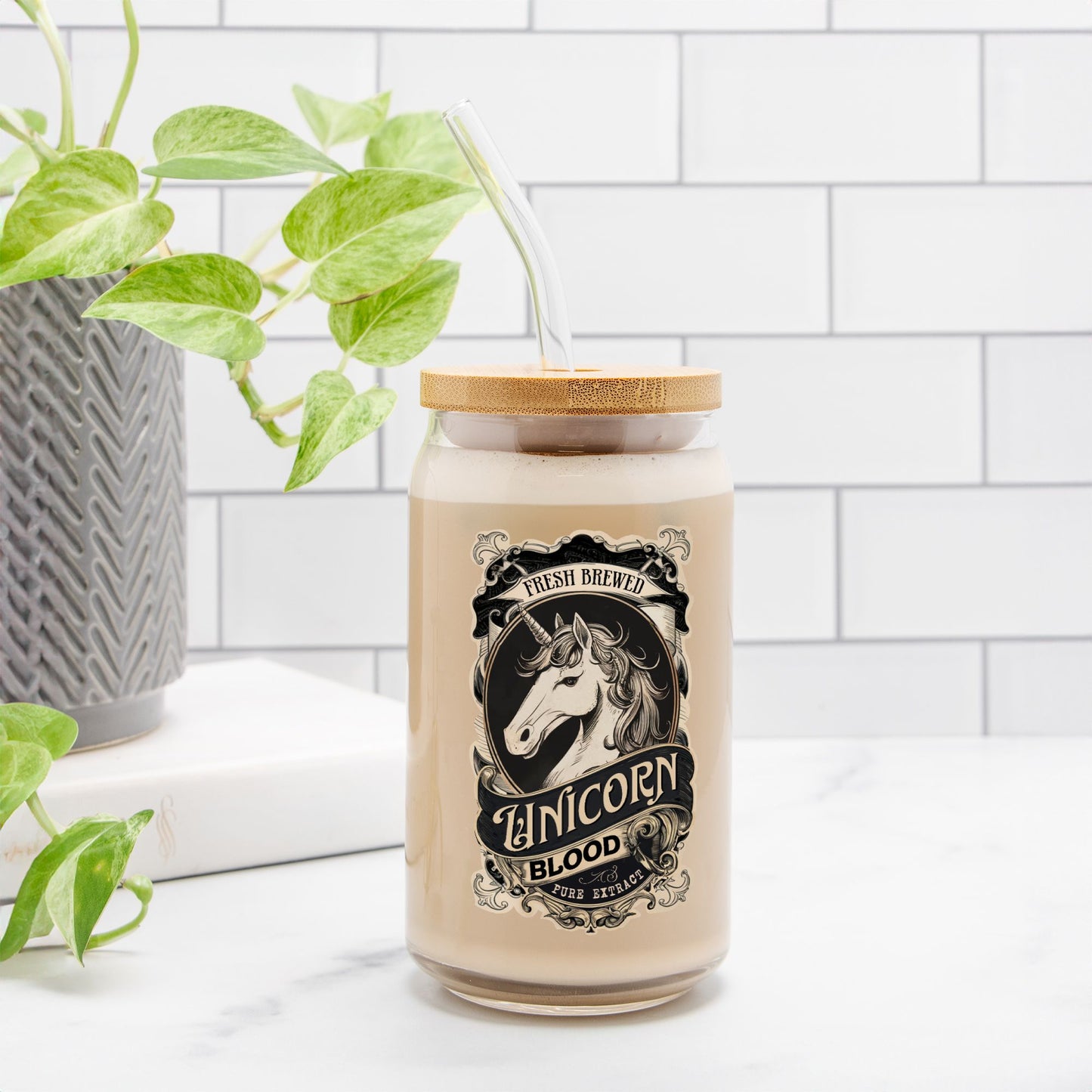 Unicorn Tears Glass Can