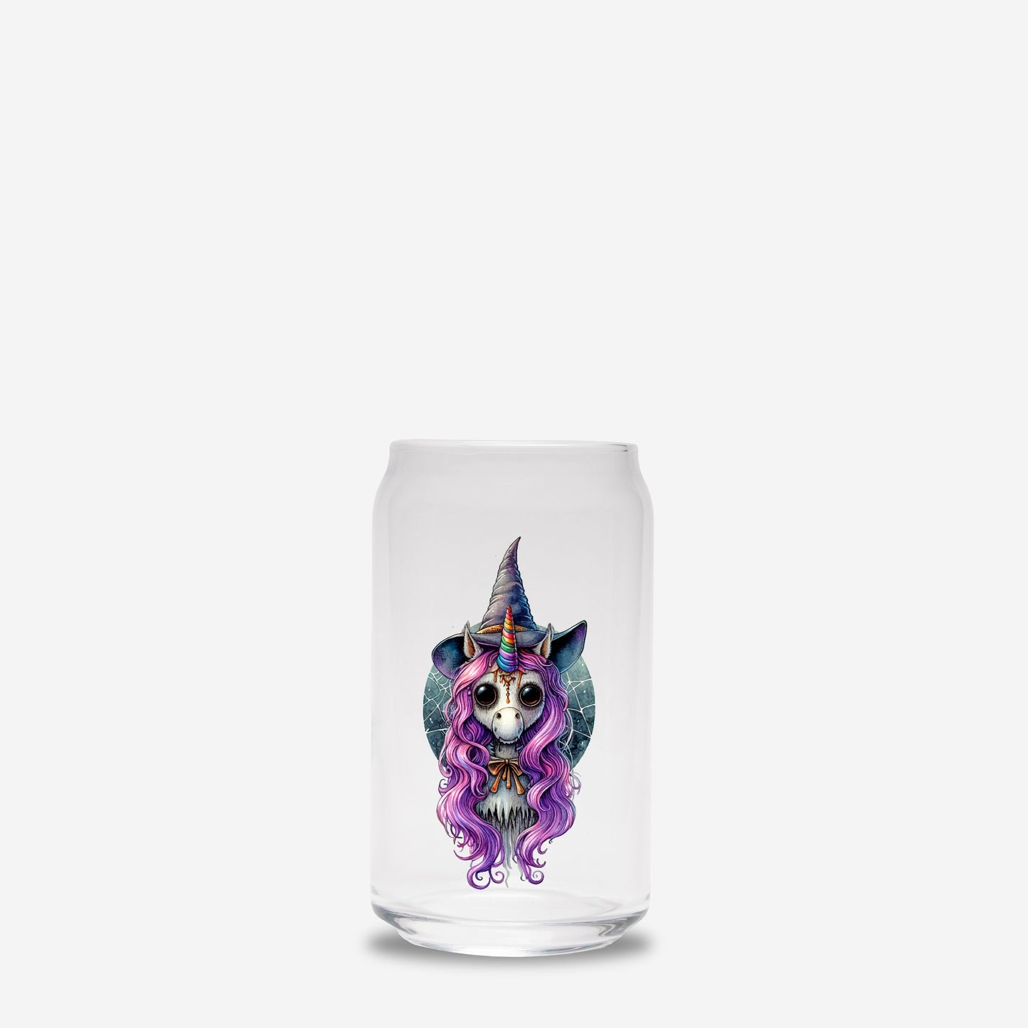Mystical Witch Unicorn Glass Can