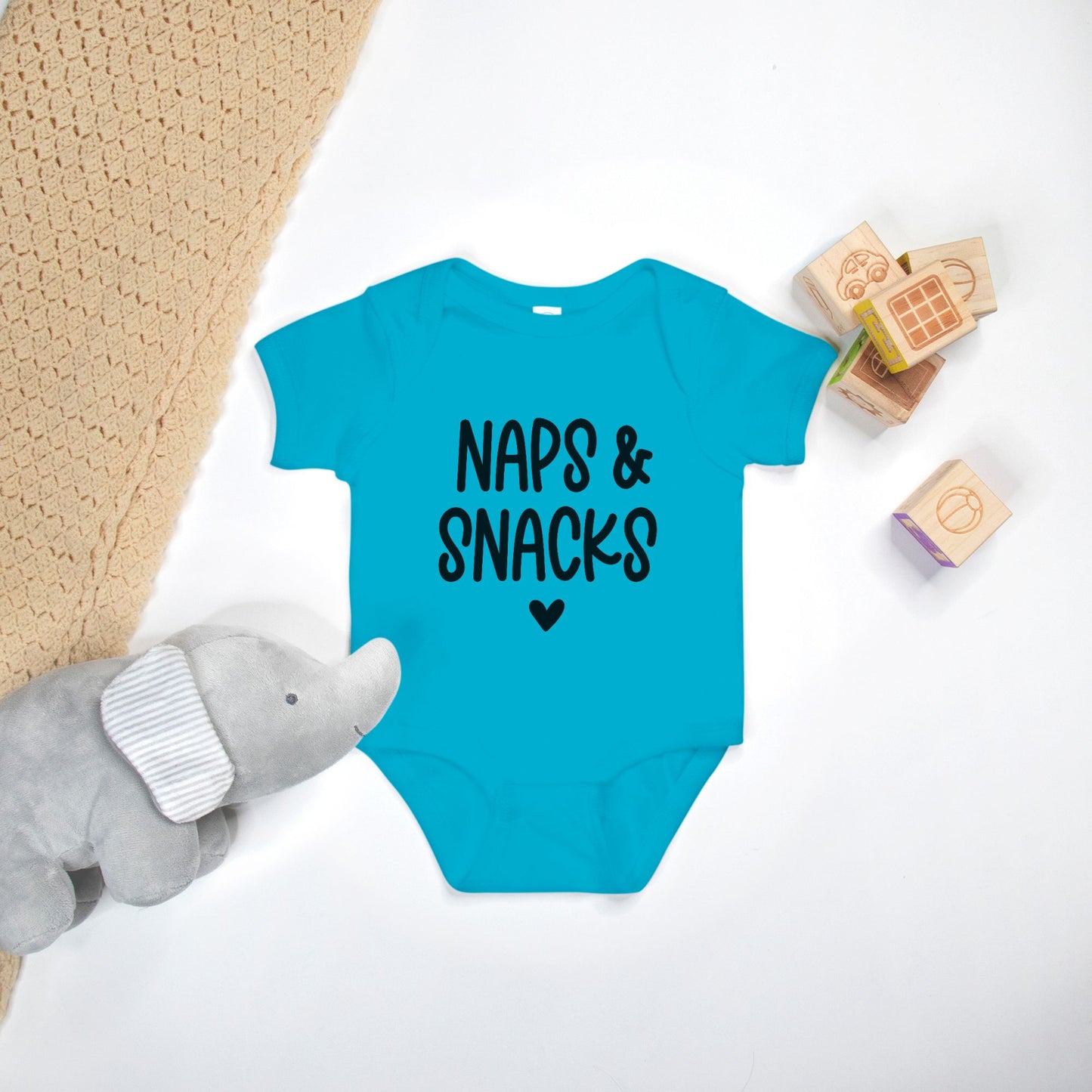 Naps & Snacks Baby One Piece