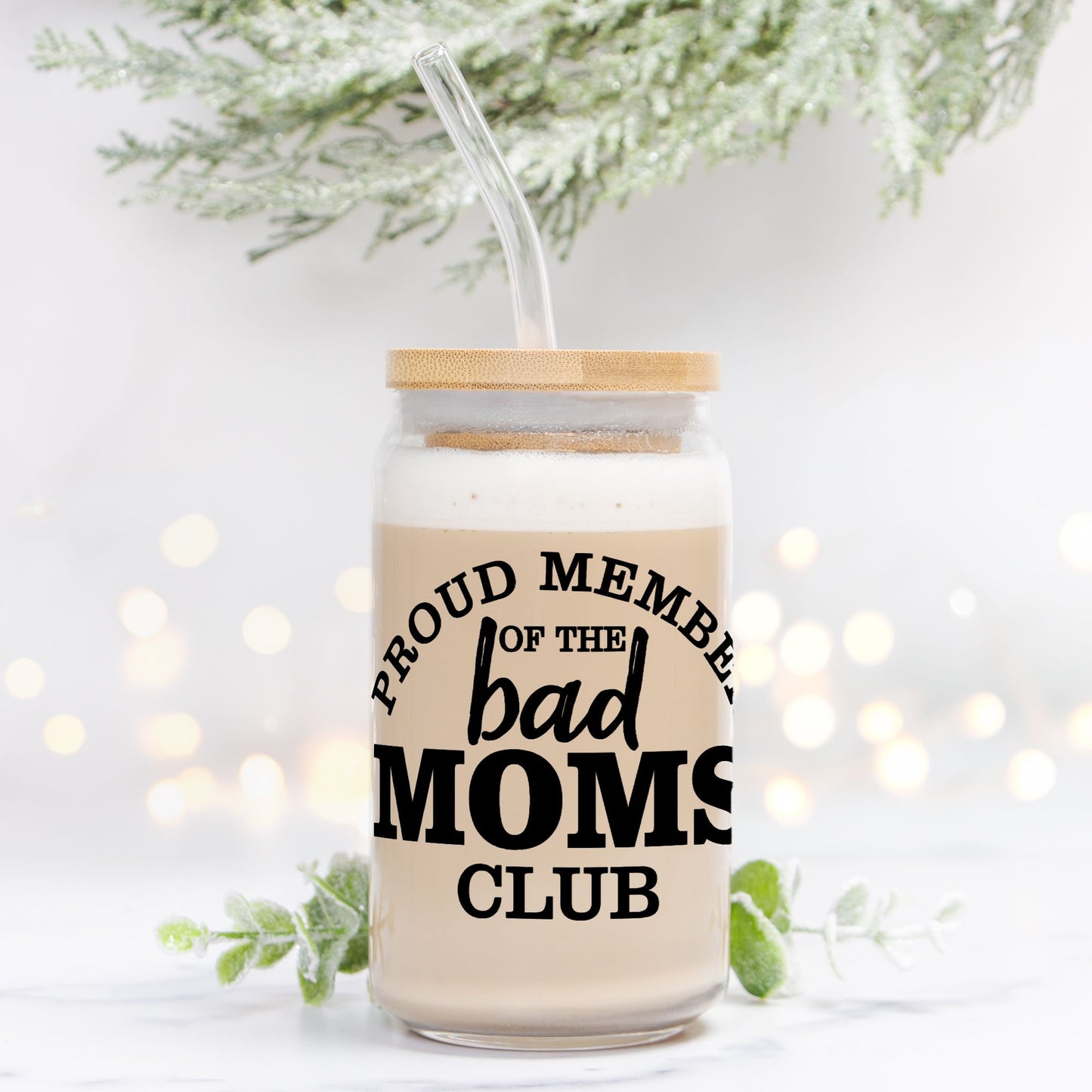 Bad Moms Club Glass Can 16oz
