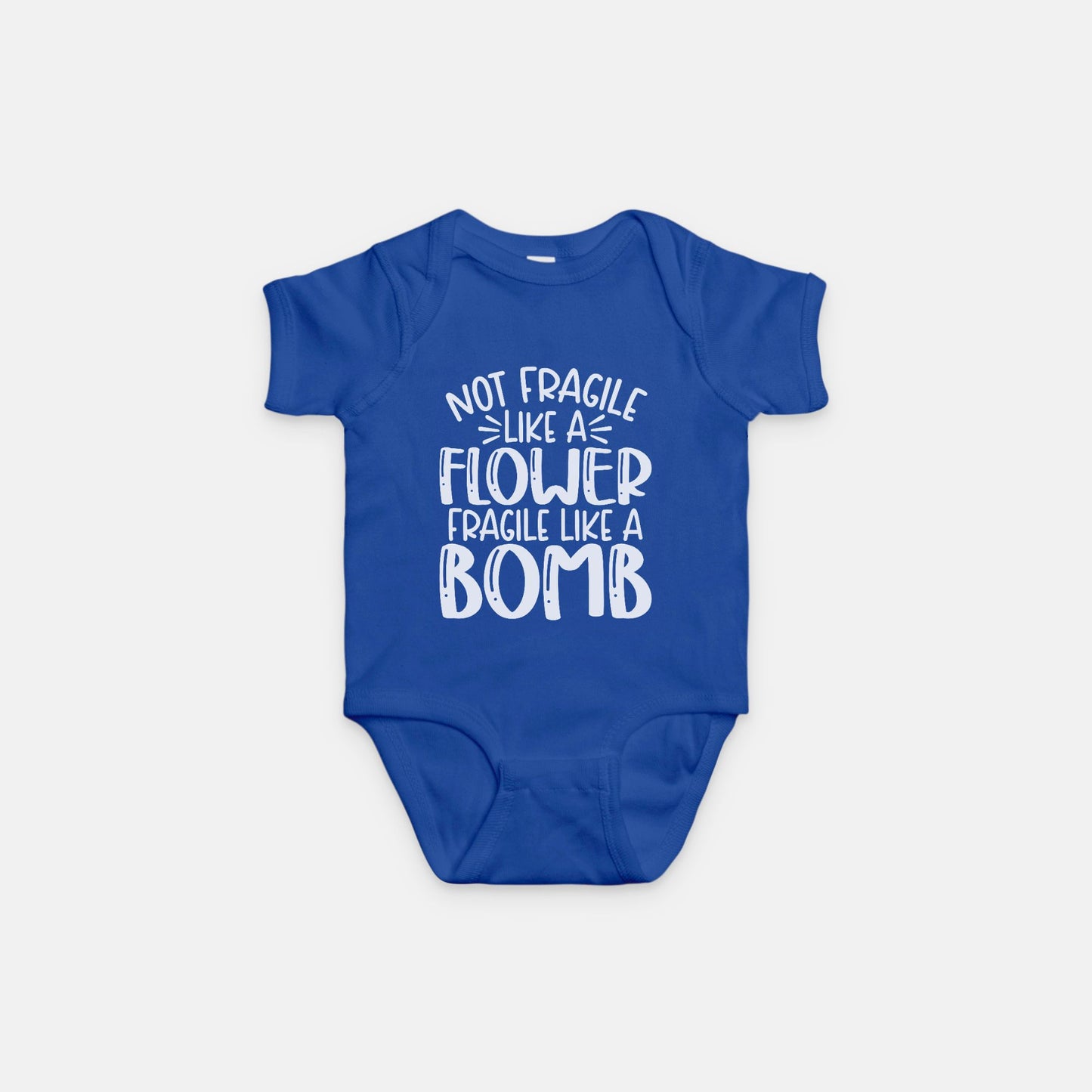 Fragile Like a Bomb Baby One Piece