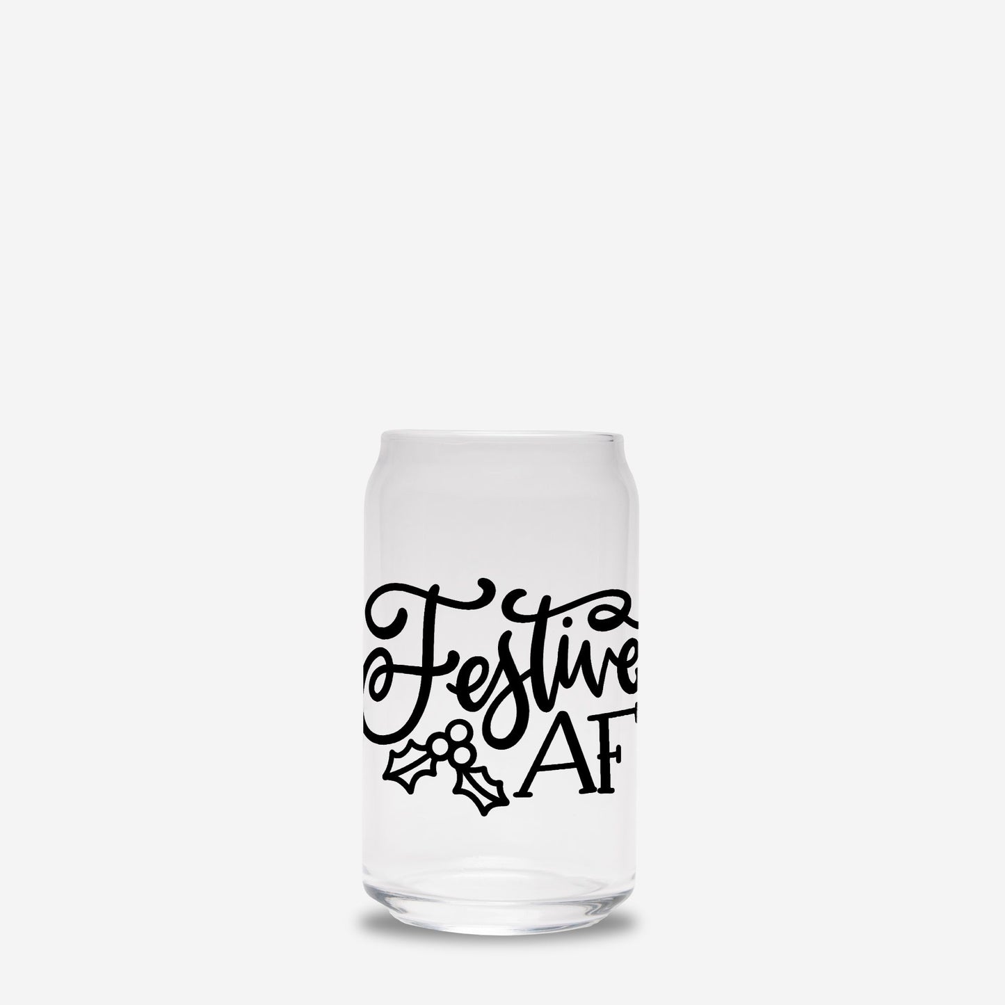 Festive AF Glass Can