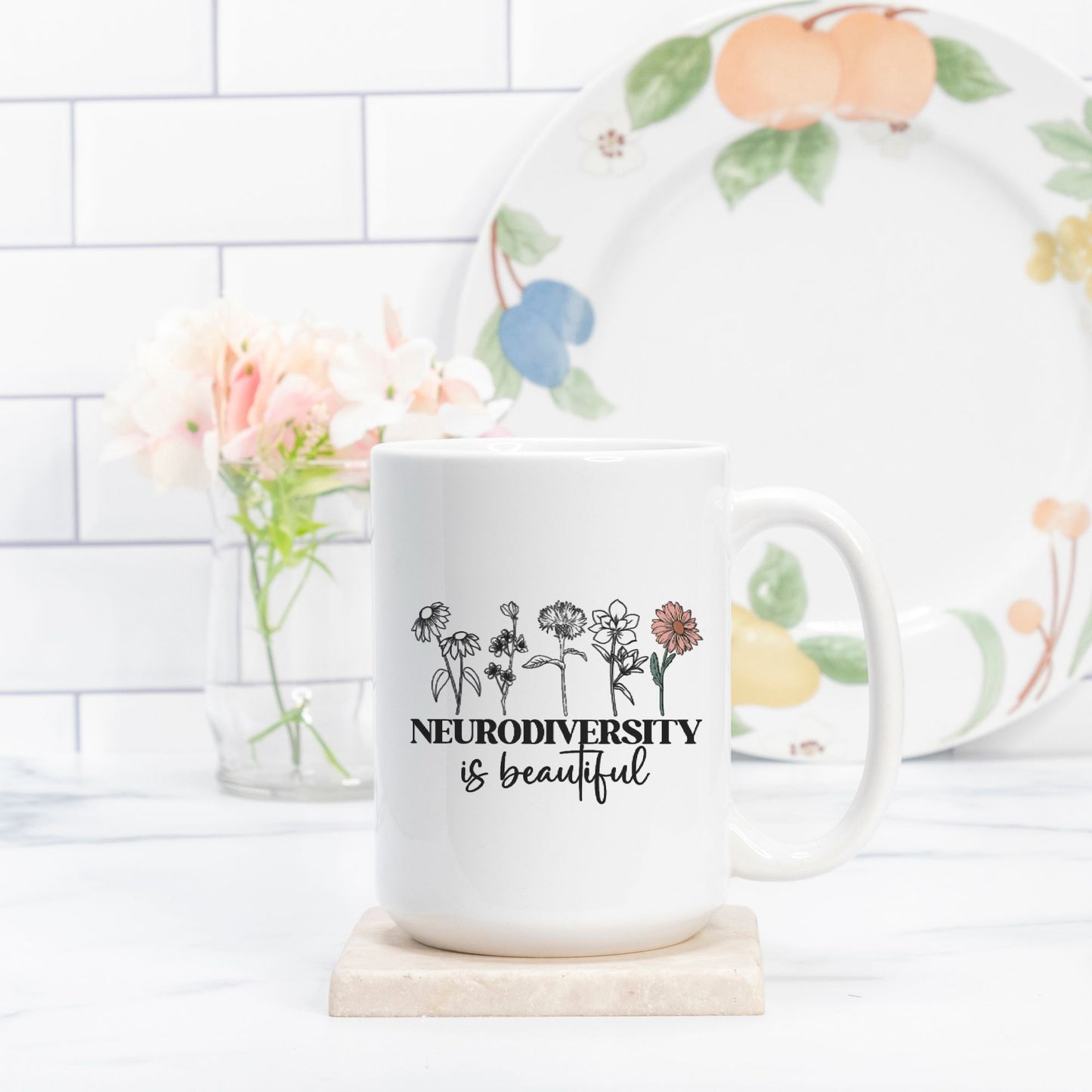 Neurodiversity is Beautiul Mug Deluxe 15oz.
