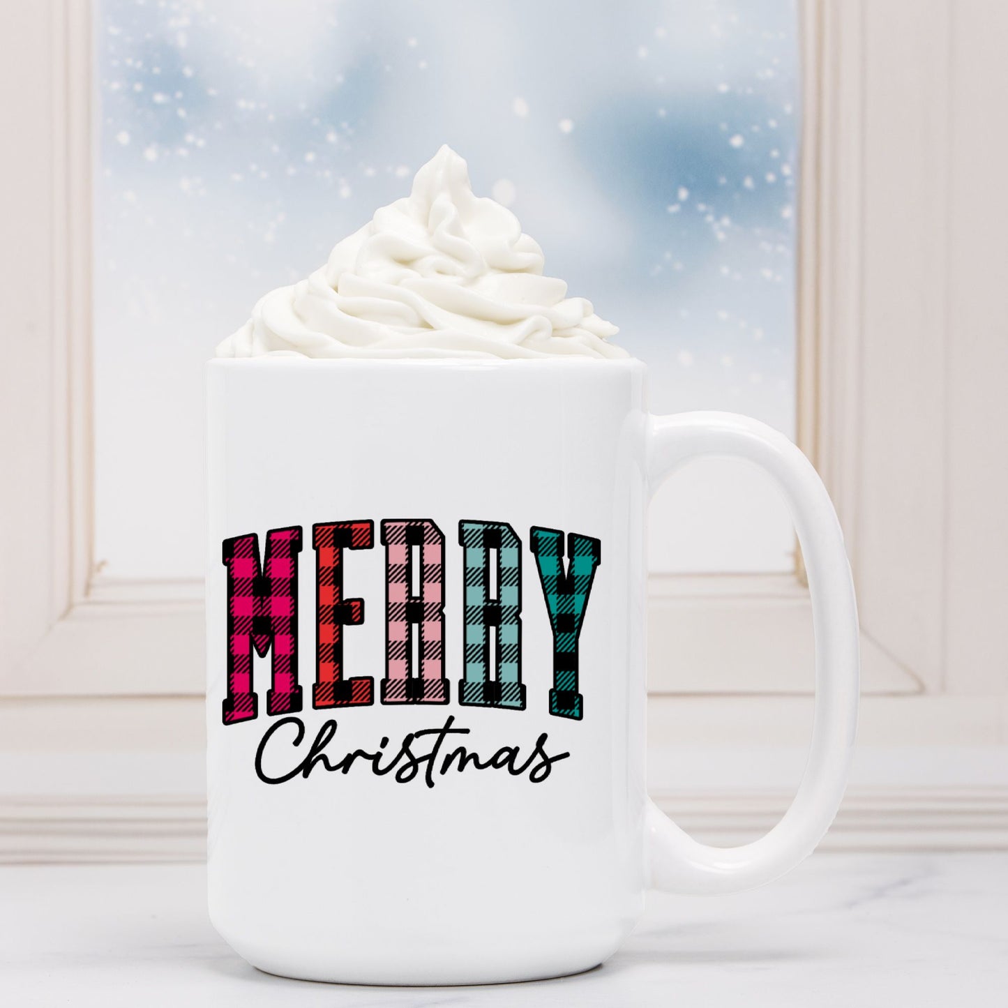 Colorful Christmas Mug Deluxe 15oz.