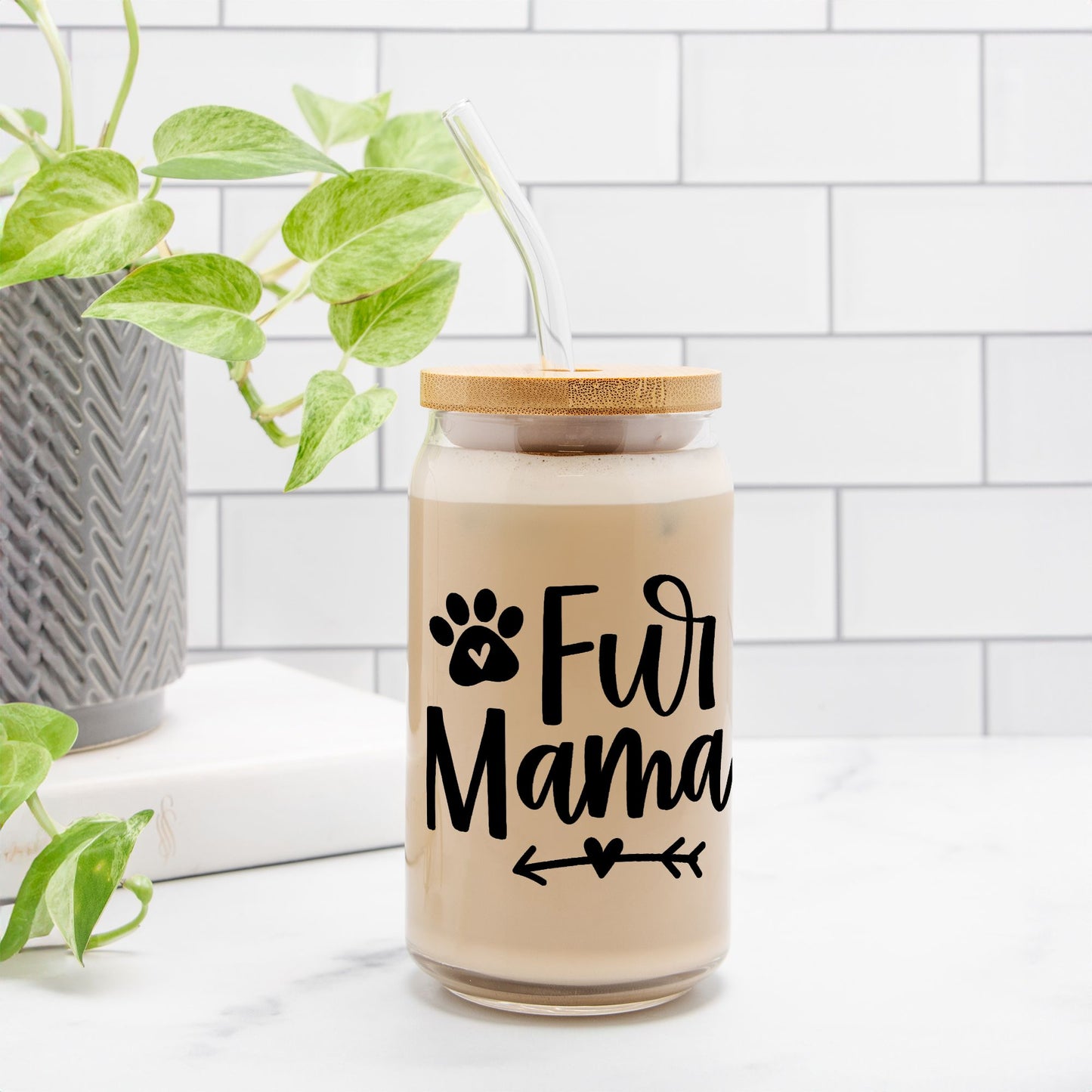 Fur Mama Glass Can