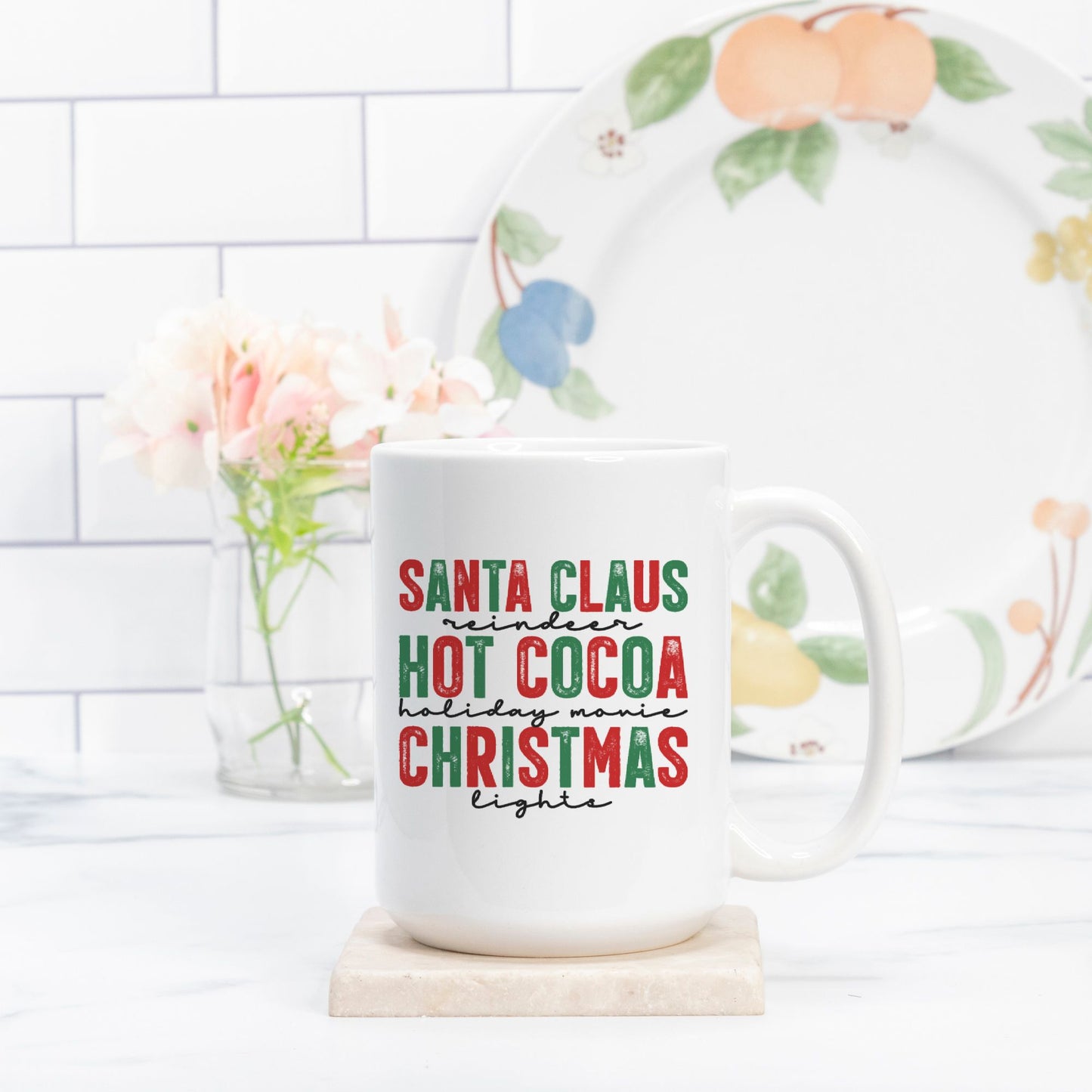Santa Cocoa Christmas Mug Deluxe 15oz.