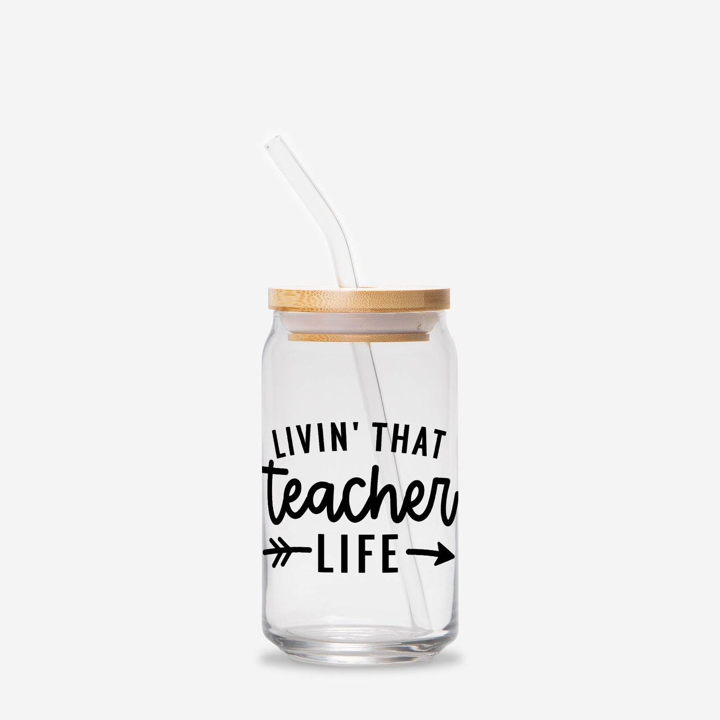 Teacher LifeGlass Can 16oz
