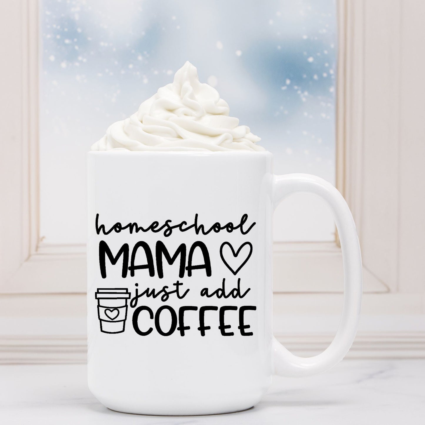Homeschool Mama Mug Deluxe 15oz.