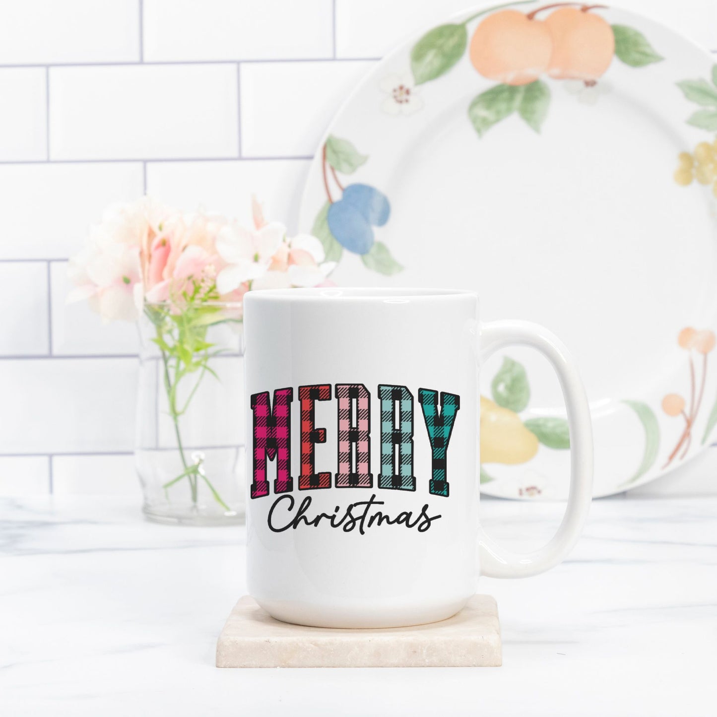 Colorful Christmas Mug Deluxe 15oz.