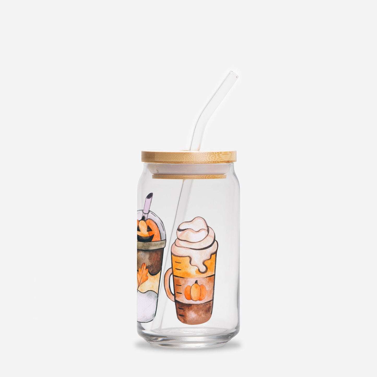 Pumpkin Drinks Glass Can