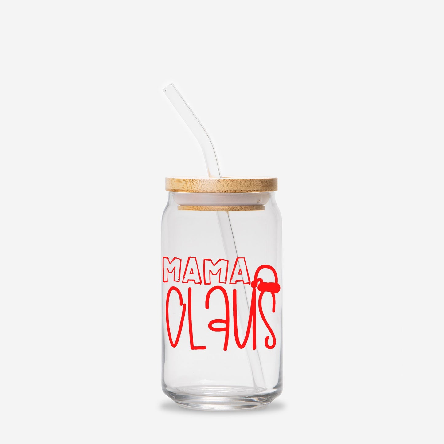 Mama Claus Glass Can