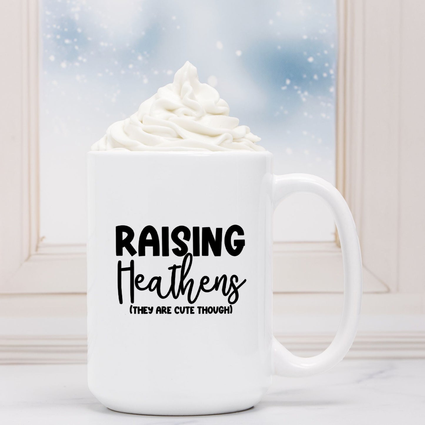 Raising Heathens Mug Deluxe 15oz.