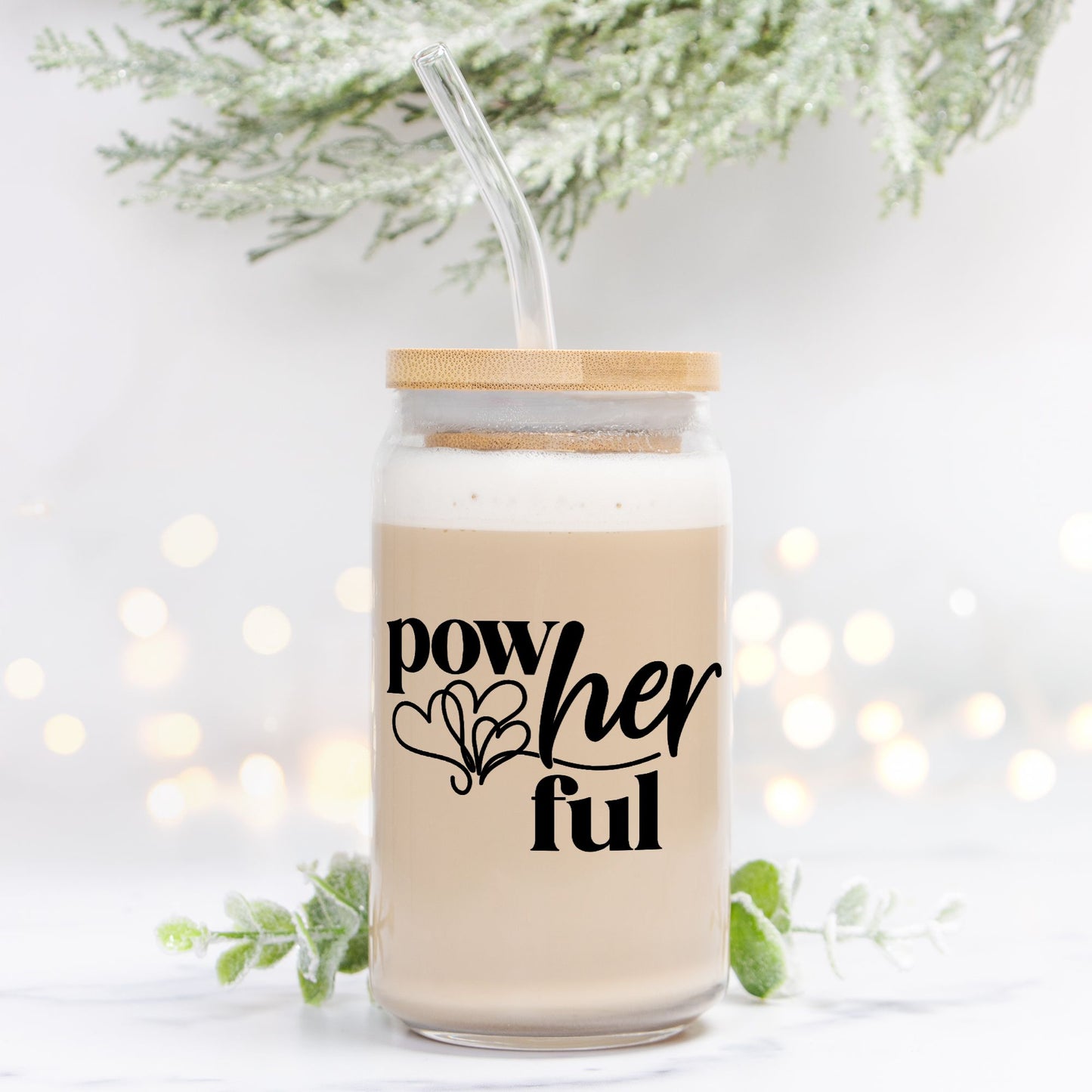 Pow-Her-Ful Glass Can 16oz