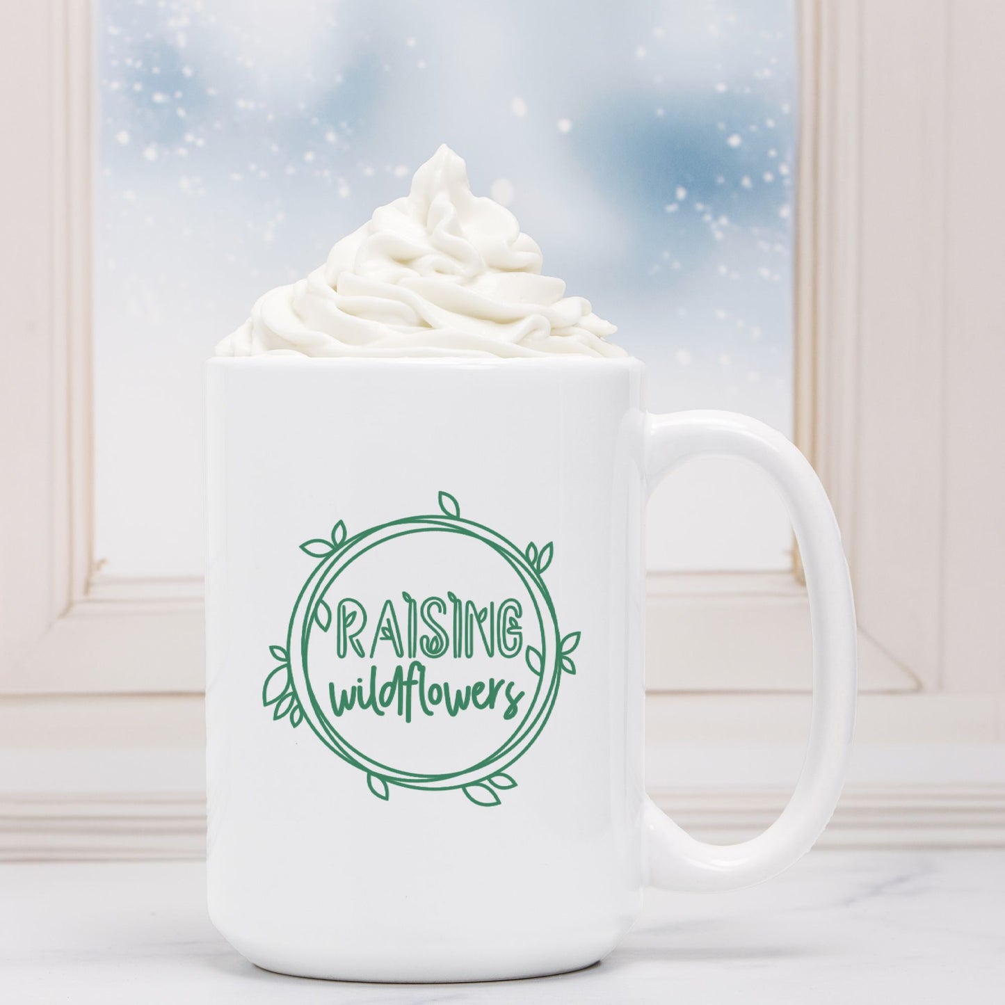 Raising Wildflowers Mug Deluxe 15oz.