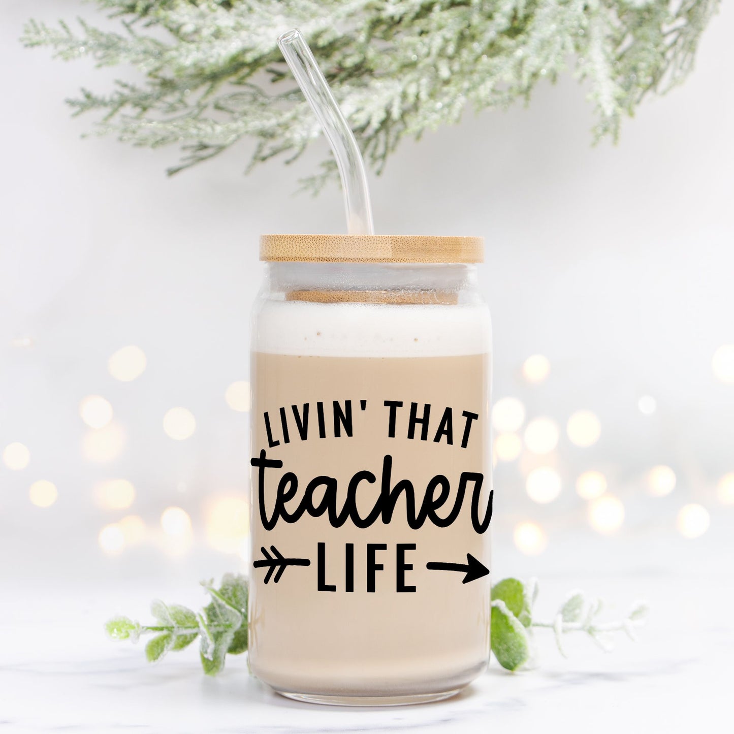 Teacher LifeGlass Can 16oz