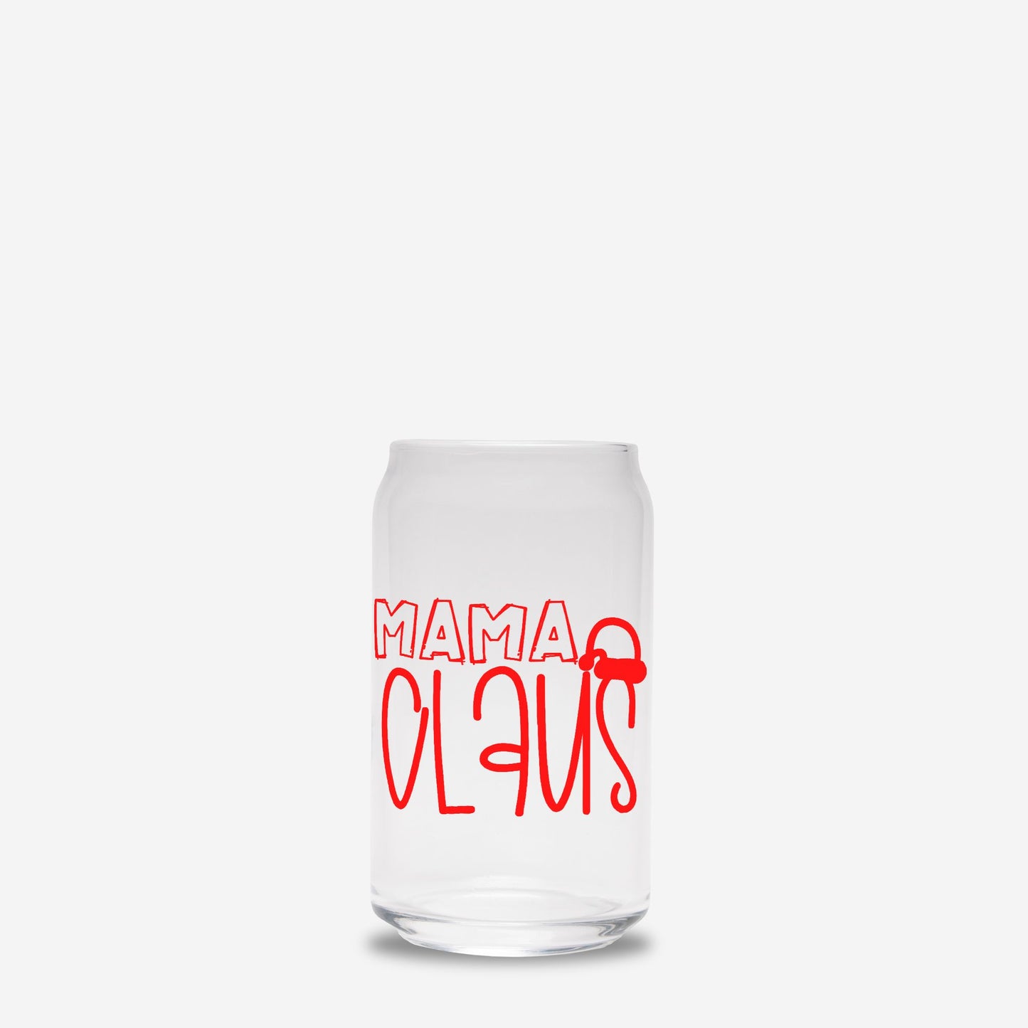 Mama Claus Glass Can