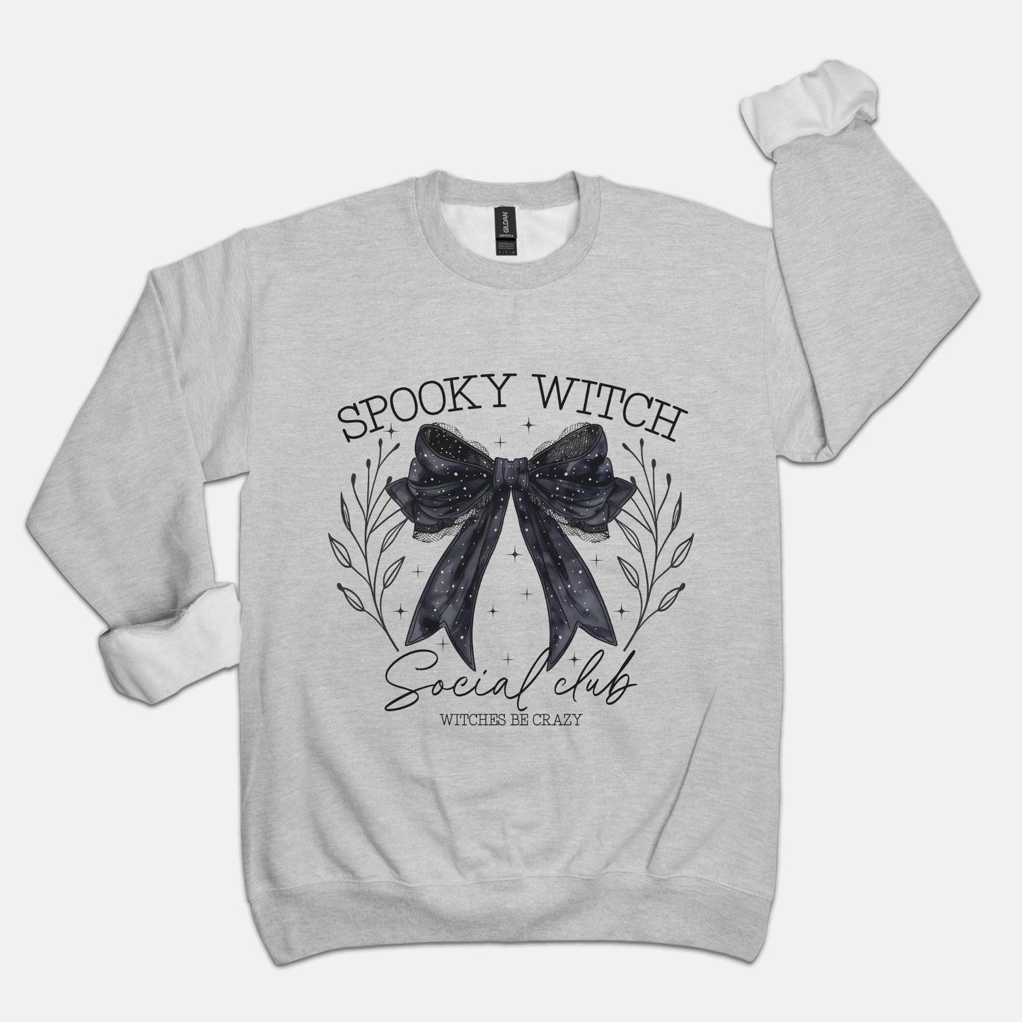 Spooky Witch Social Club Unisex Crew Neck Sweatshirt