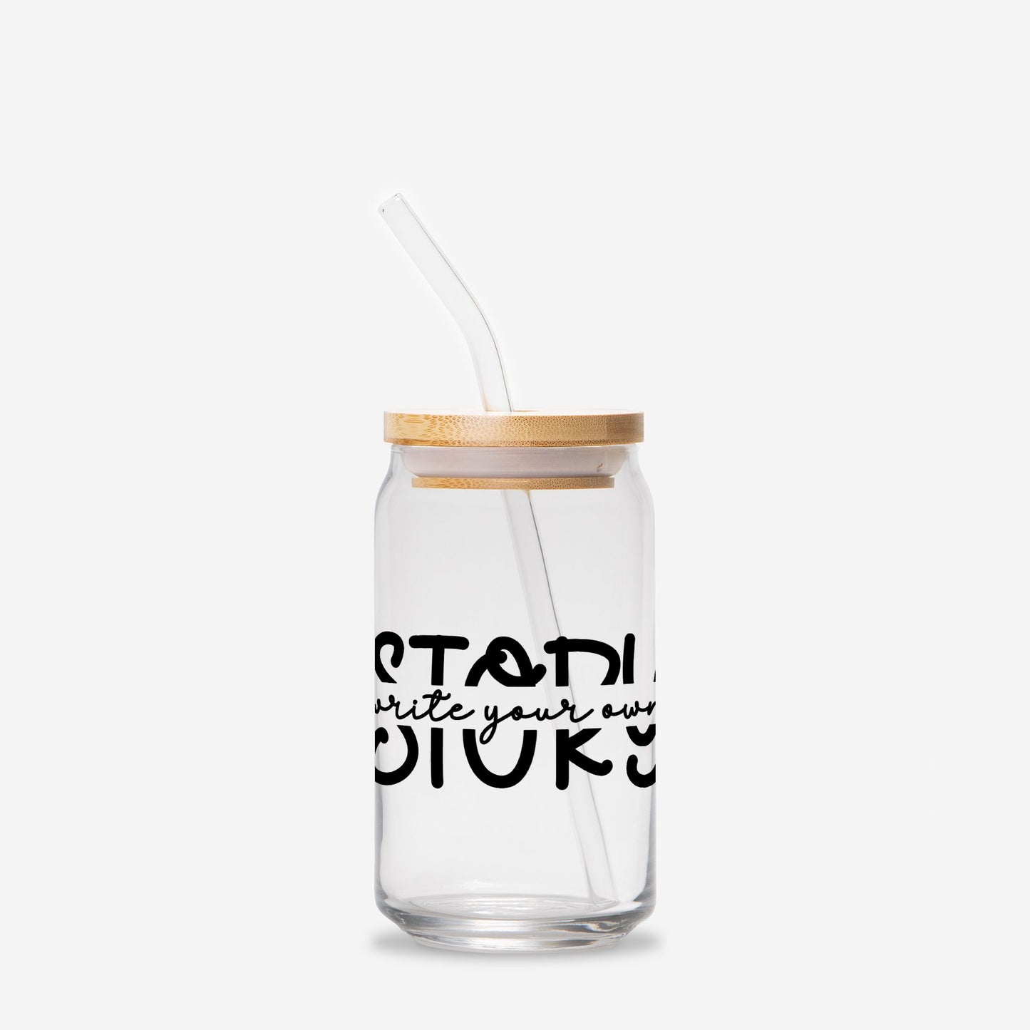 Write Your Own Story Glass Can