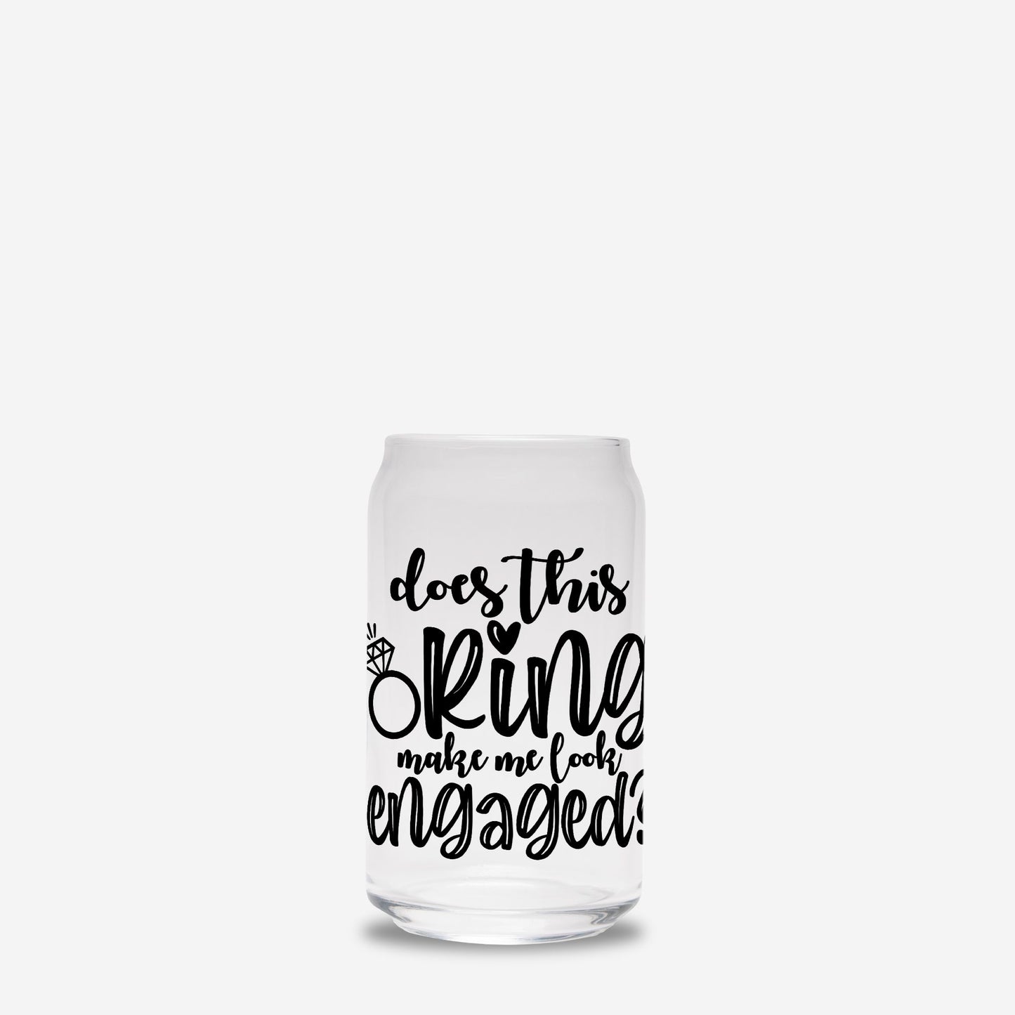 Engaged Glass Can