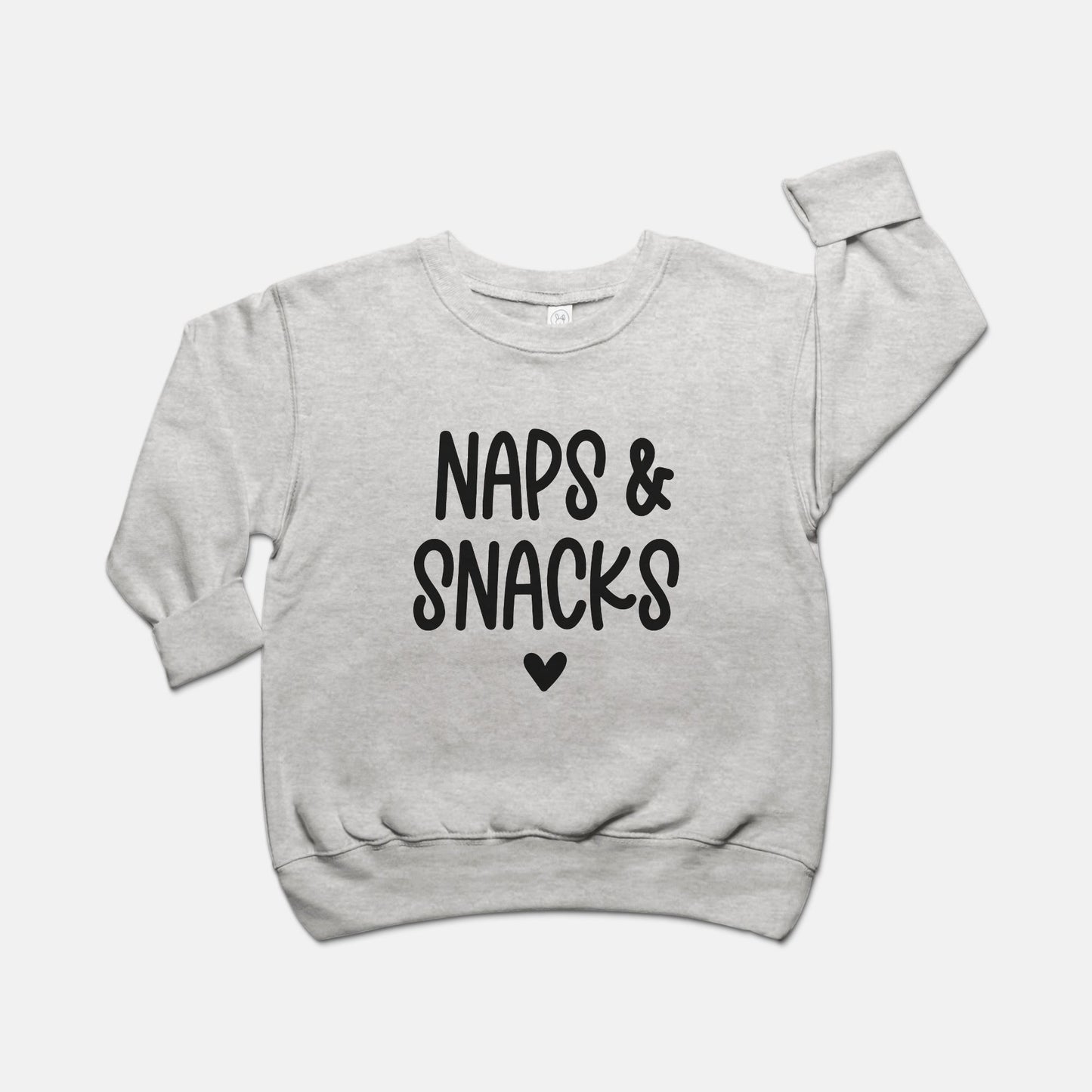 Naps & Snacks Toddler Crew Neck Sweatshirt
