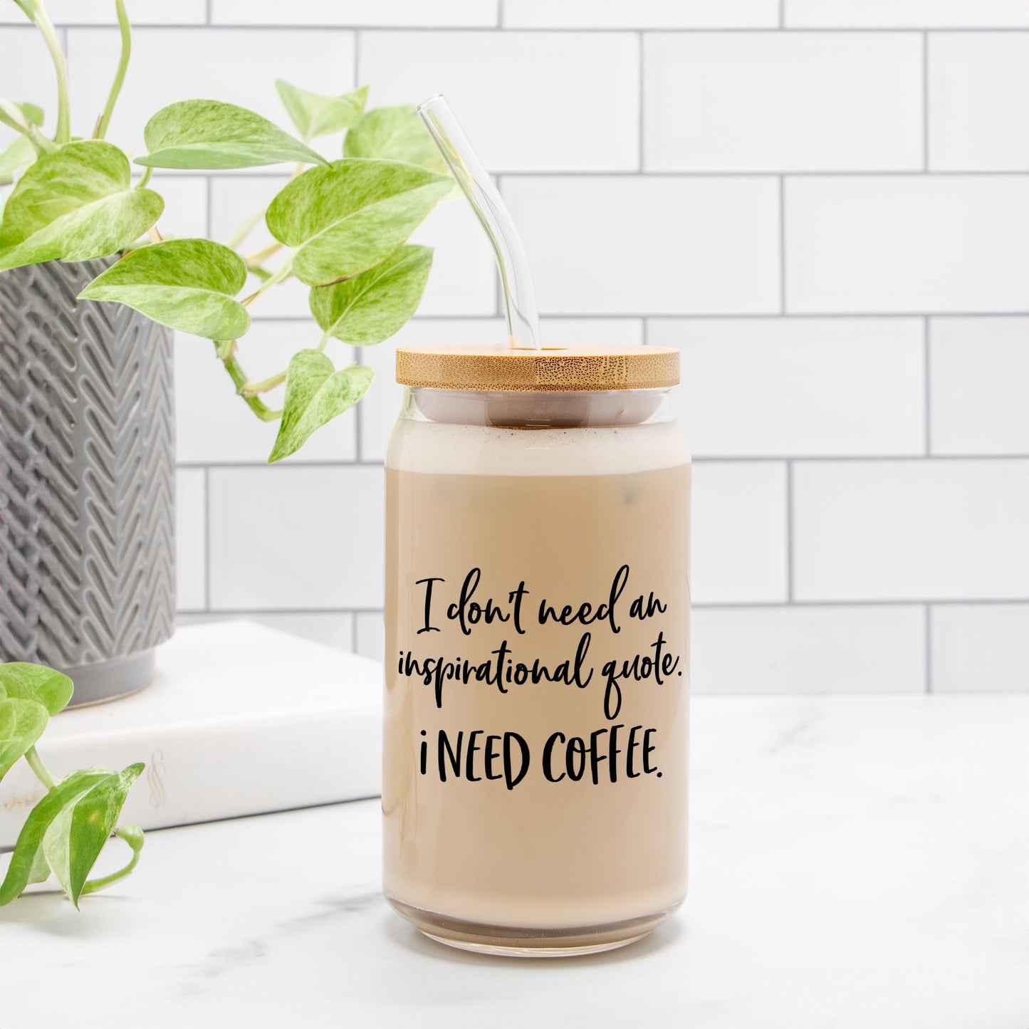 No Quotes Glass Can