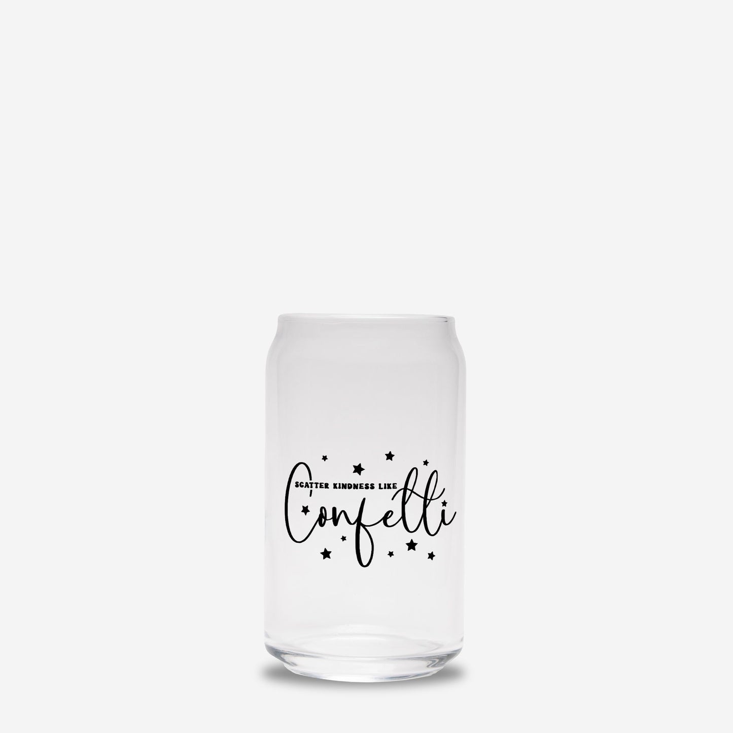 Kindness Confetti Glass Can