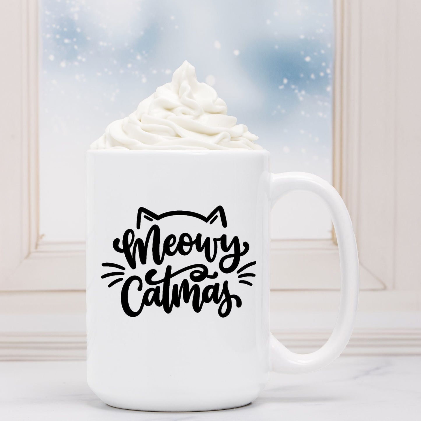 Meowy Catmas Mug Deluxe 15oz.