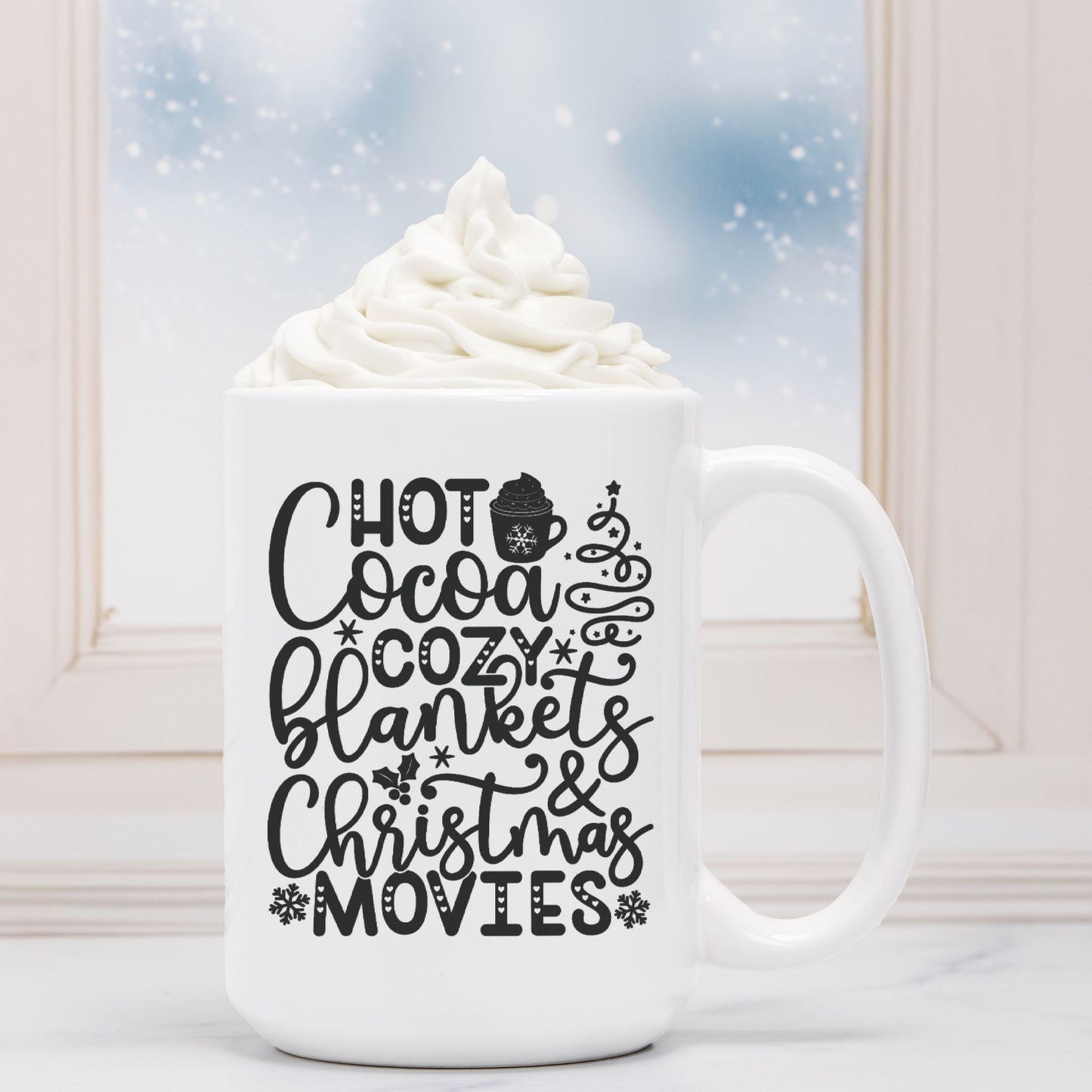 Cocoa Blankets Movies Mug Deluxe 15oz.