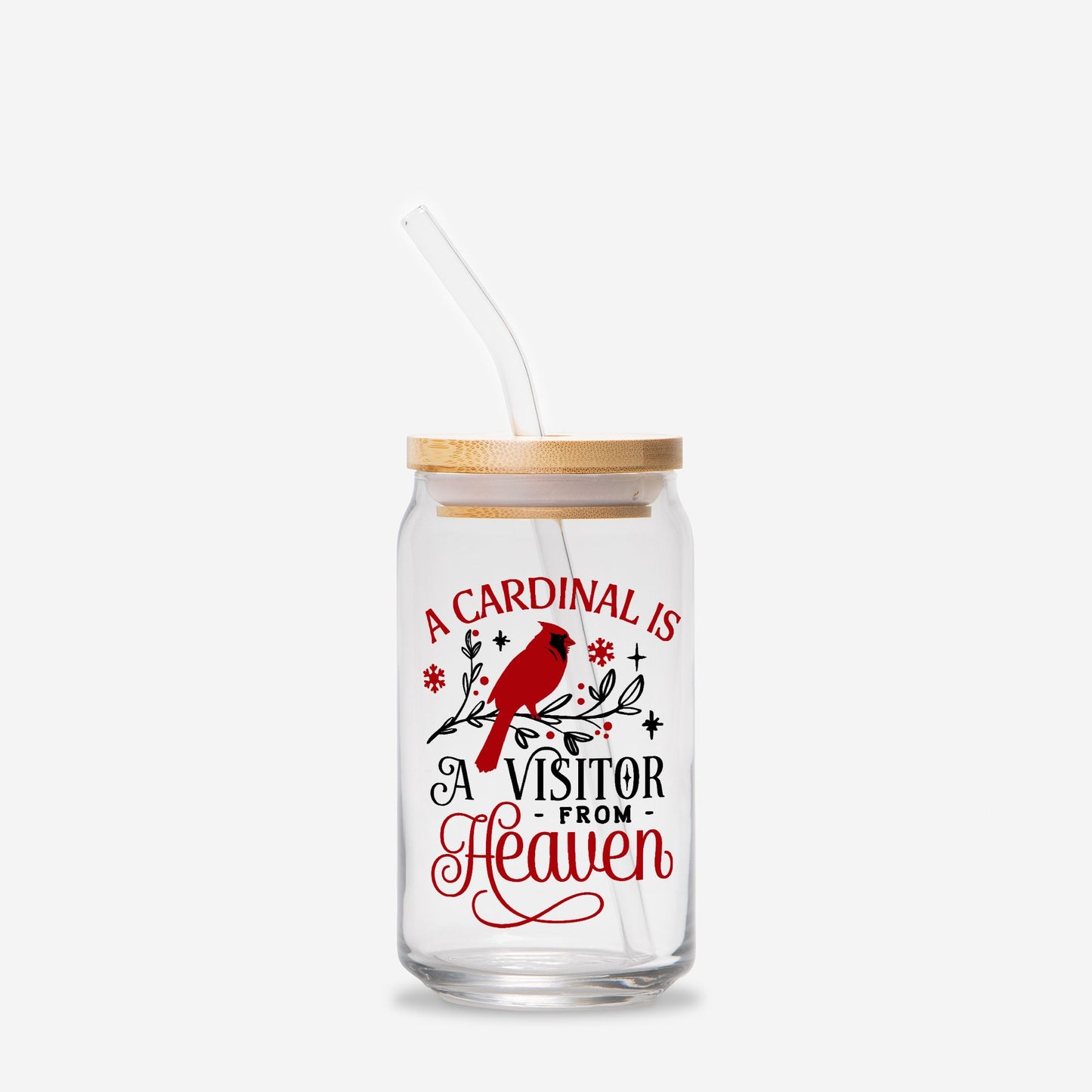 Cardinal Visitor Glass Can
