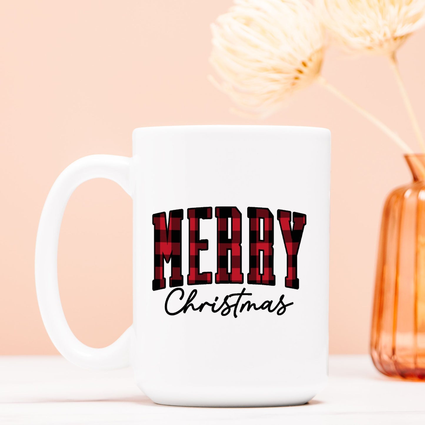 Buffalo Plaid Christmas Mug Deluxe 15oz.