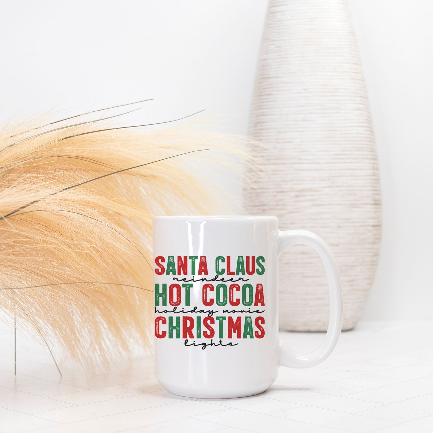 Santa Cocoa Christmas Mug Deluxe 15oz.