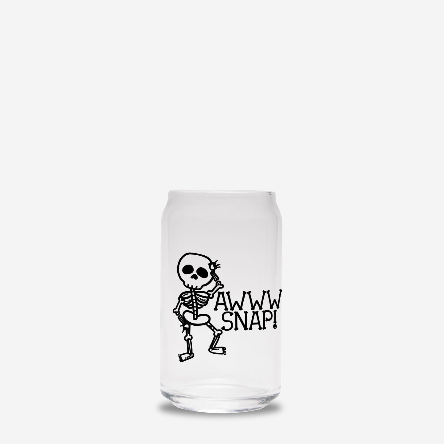 Aww Snap Glass Can