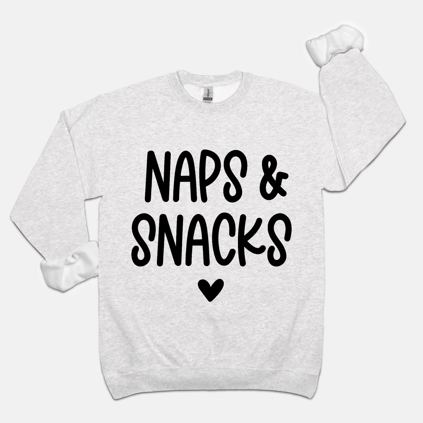 Naps & Snacks Unisex Crew Neck Sweatshirt