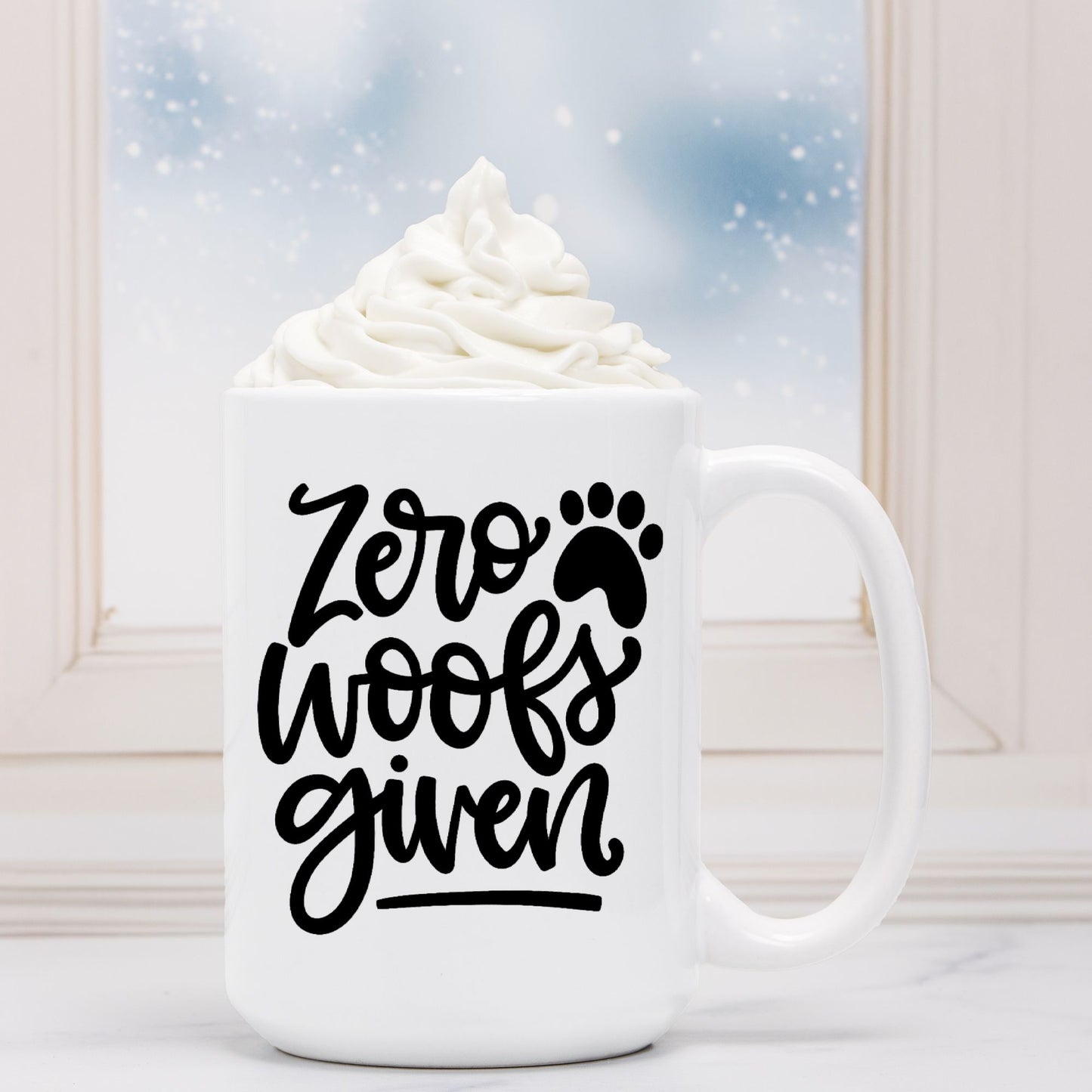 Zero Woofs Given Mug Deluxe 15oz.