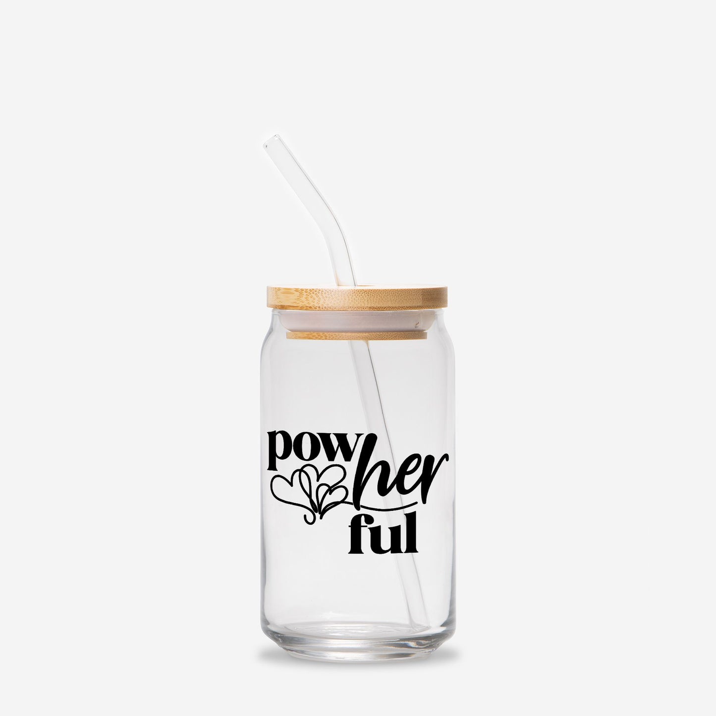 Pow-Her-Ful Glass Can 16oz