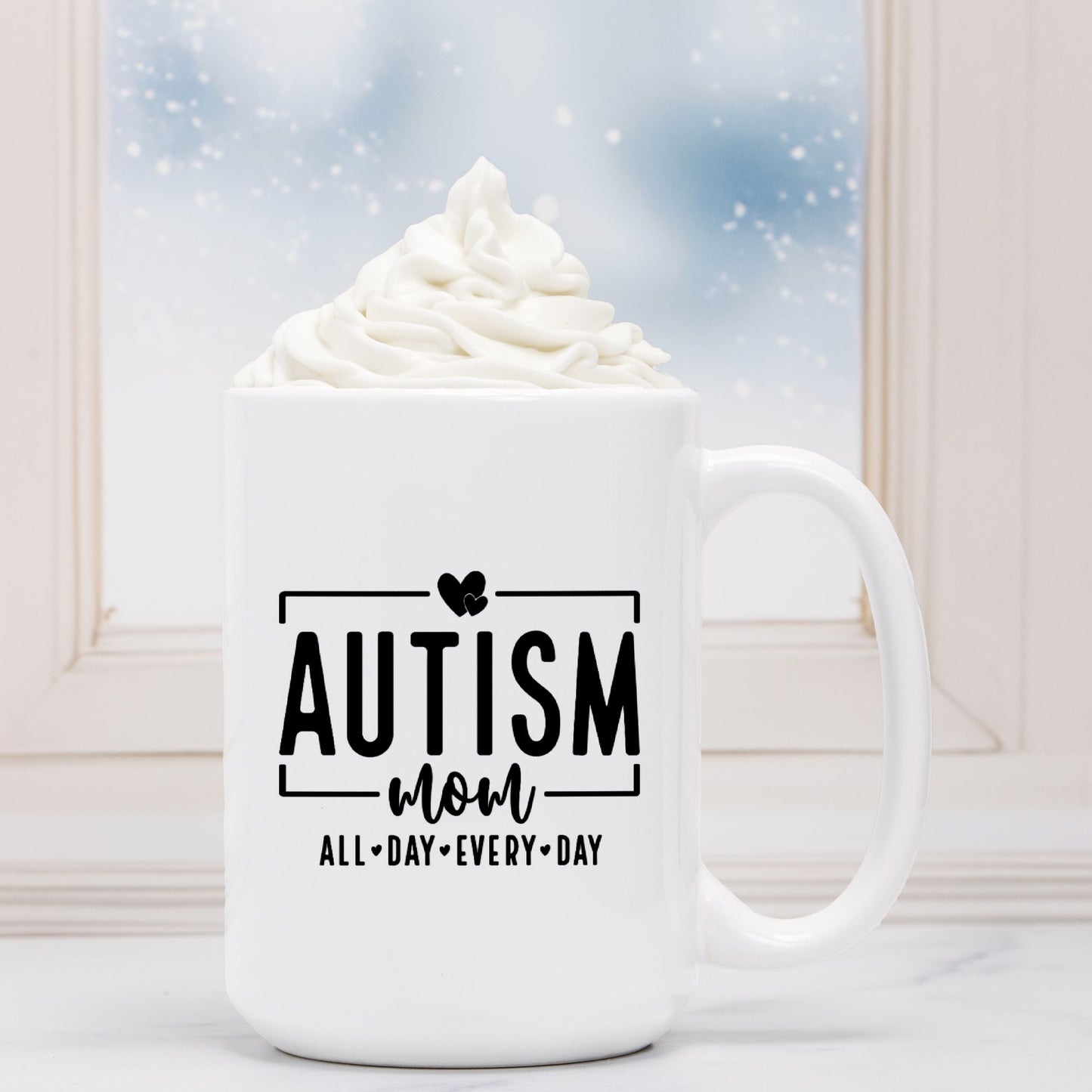 Autism Mom Mug Deluxe 15oz.