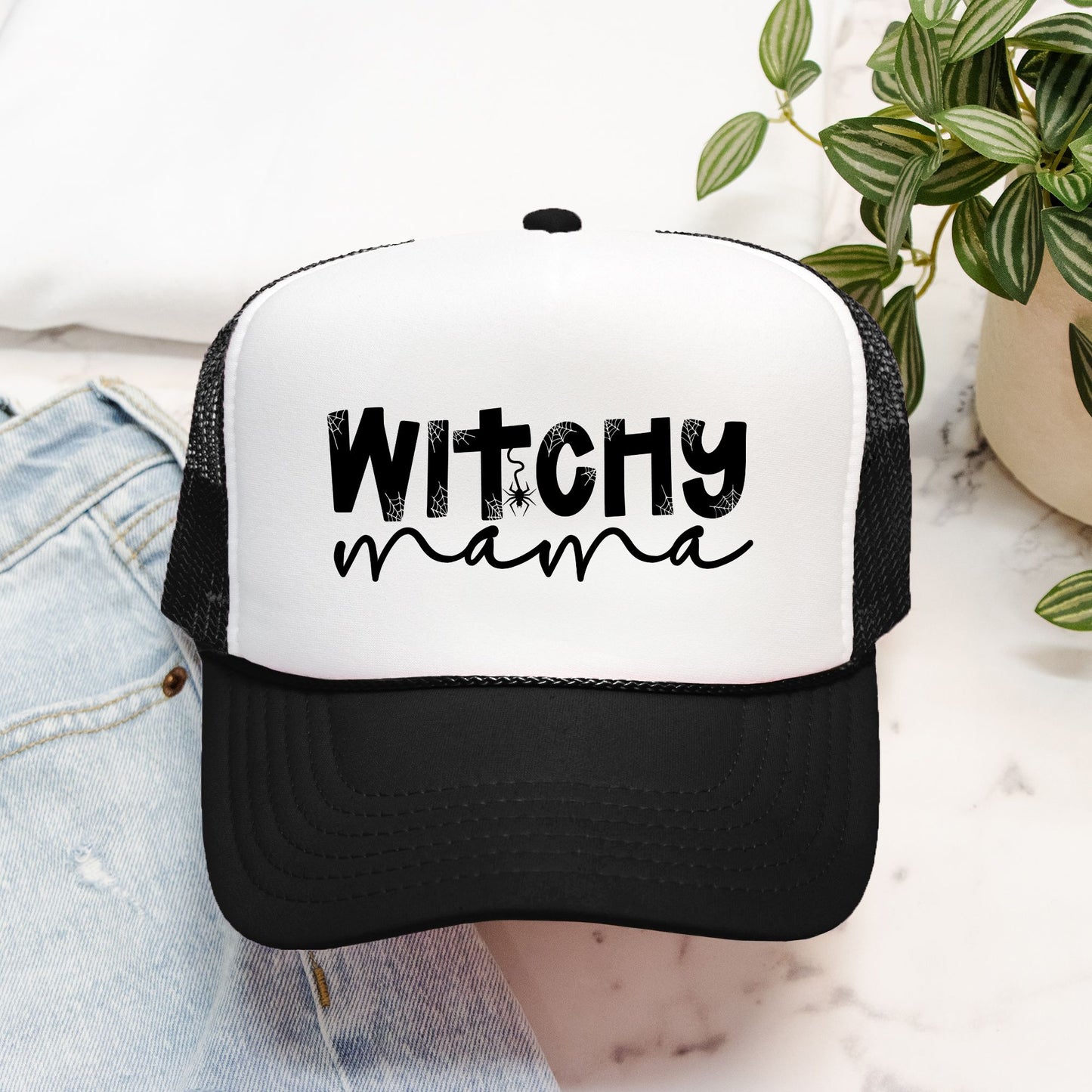 Witchy Mama Foam Trucker Hat
